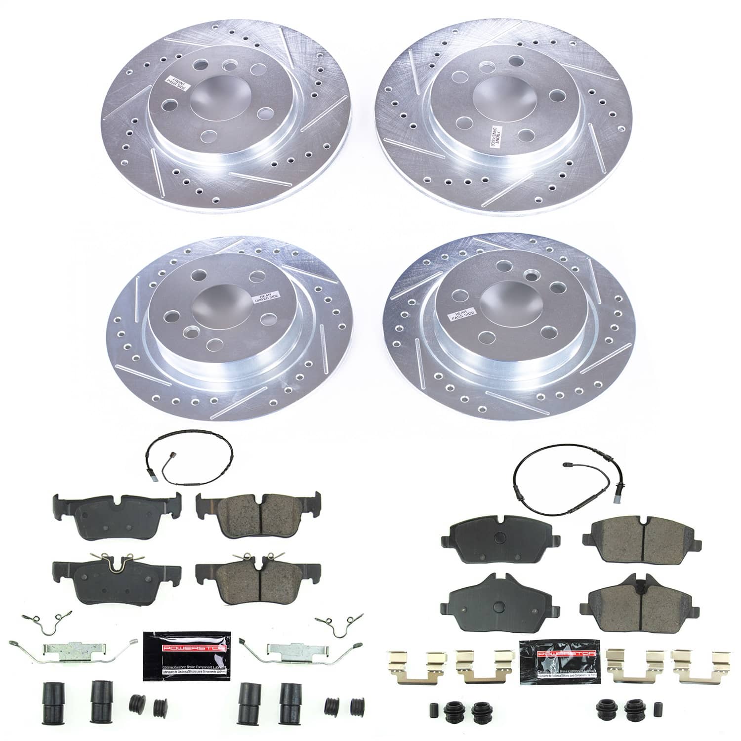 Power Stop - K8113 - Front and Rear - Disc Brake Pad and Rotor Kit