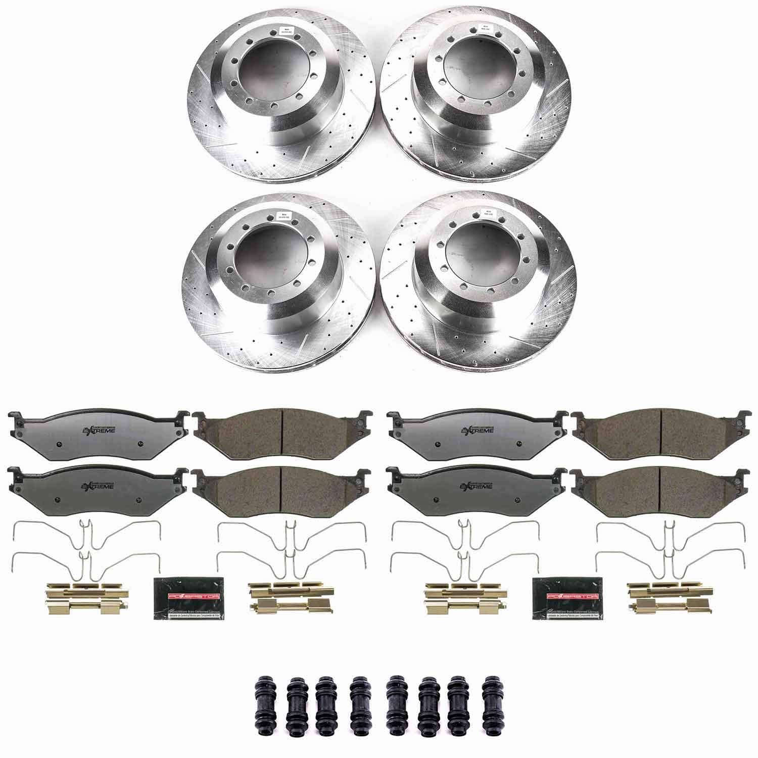 Power Stop - K8177-36 - Front and Rear - Disc Brake Pad and Rotor Kit