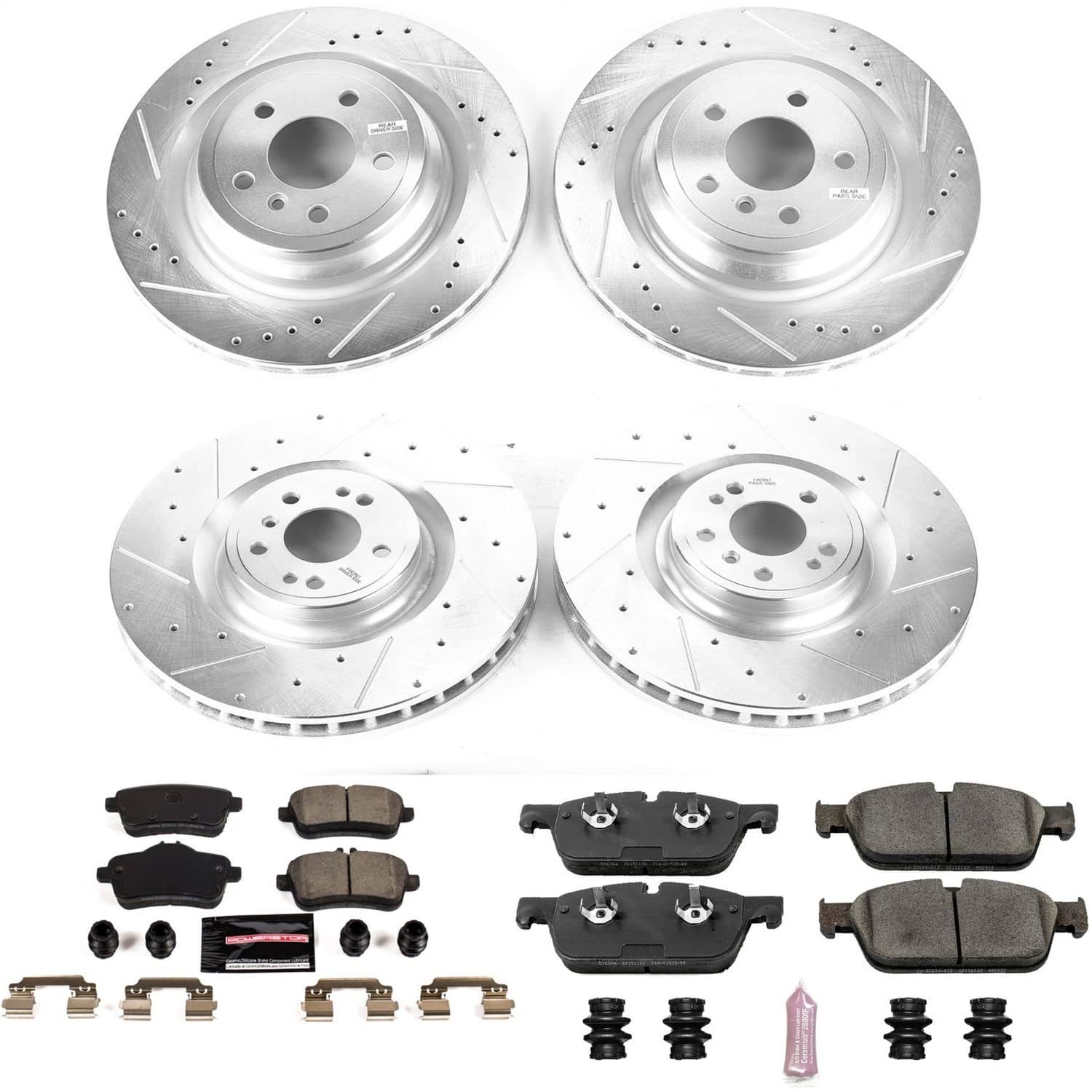 Power Stop - K8191 - Front and Rear - Disc Brake Pad and Rotor Kit