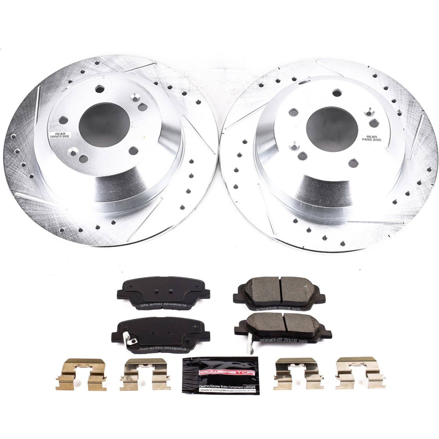 Power Stop - K8283 - Rear - Disc Brake Pad and Rotor Kit