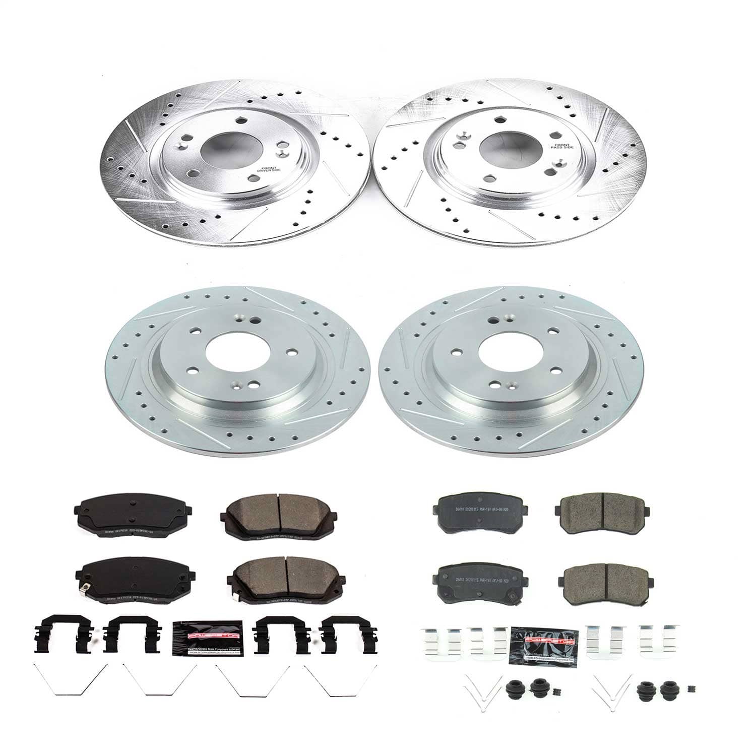 Power Stop - K8286 - Front and Rear - Disc Brake Pad and Rotor Kit