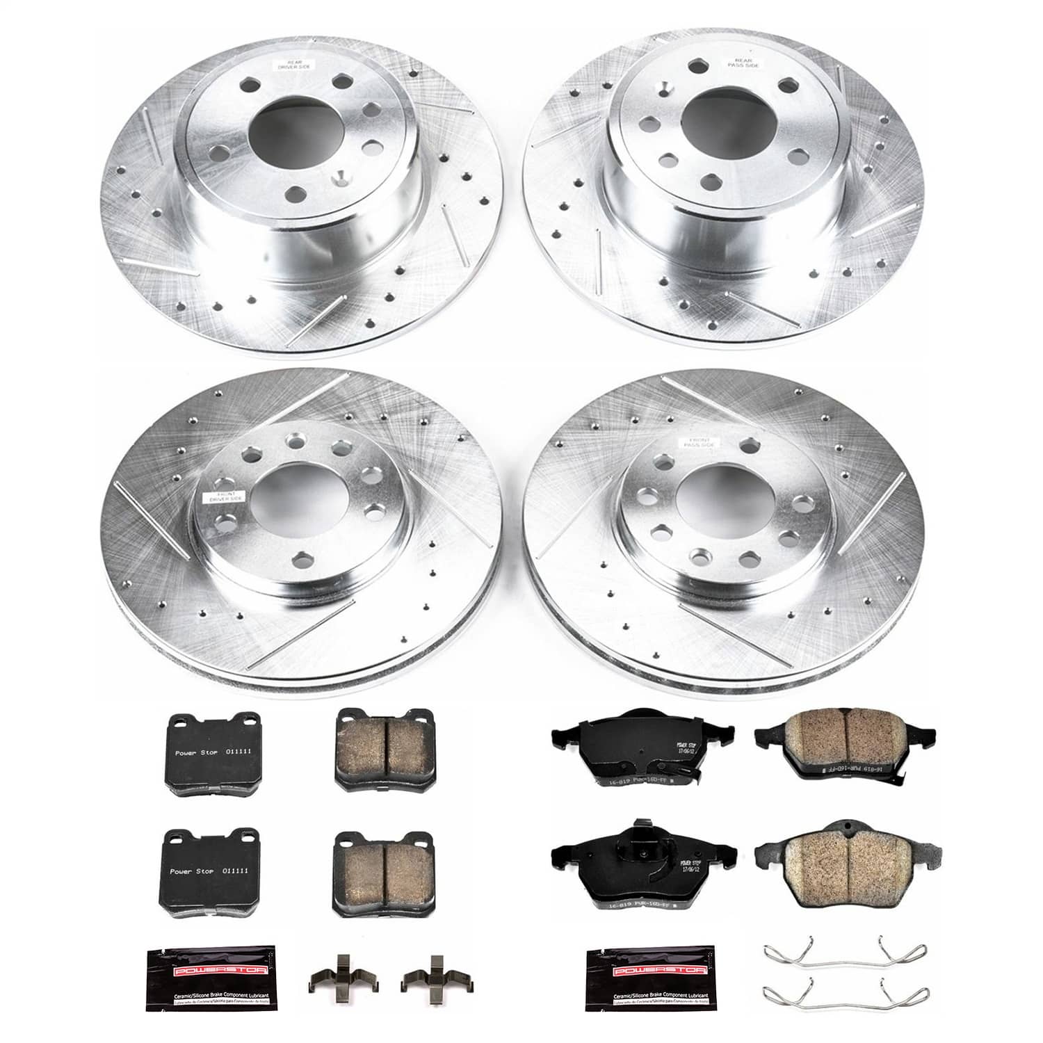 Power Stop - K835 - Front and Rear - Disc Brake Pad and Rotor Kit