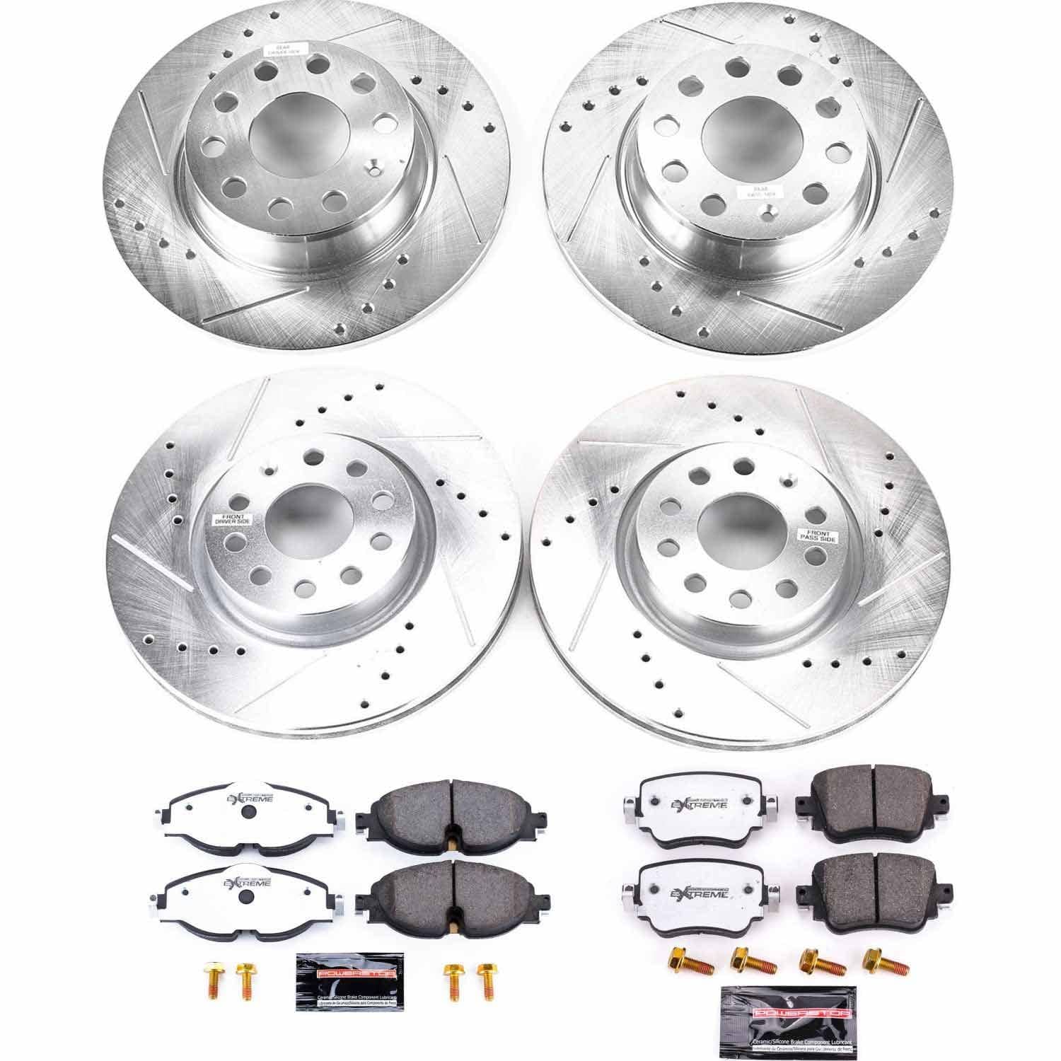 Power Stop - K8364-26 - Front and Rear - Disc Brake Pad and Rotor Kit