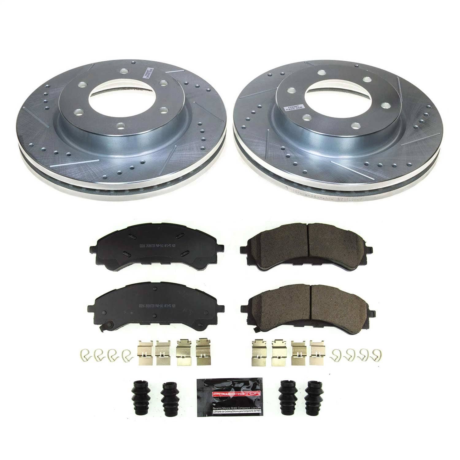 Power Stop - K8413 - Front - Disc Brake Pad and Rotor Kit