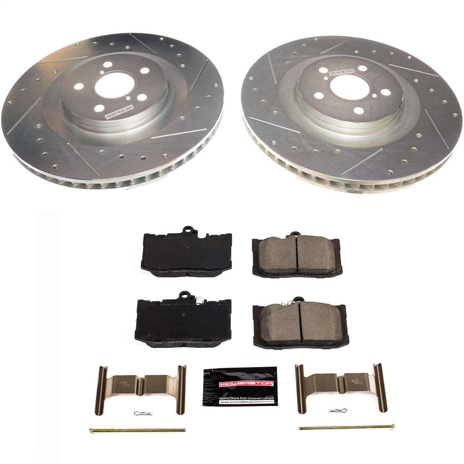 Power Stop - K8418 - Front - Disc Brake Pad and Rotor Kit