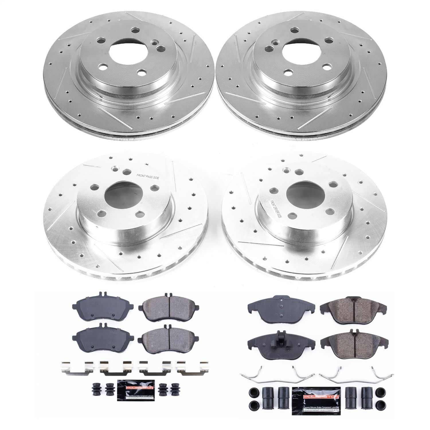 Power Stop - K8439 - Front and Rear - Disc Brake Pad and Rotor Kit