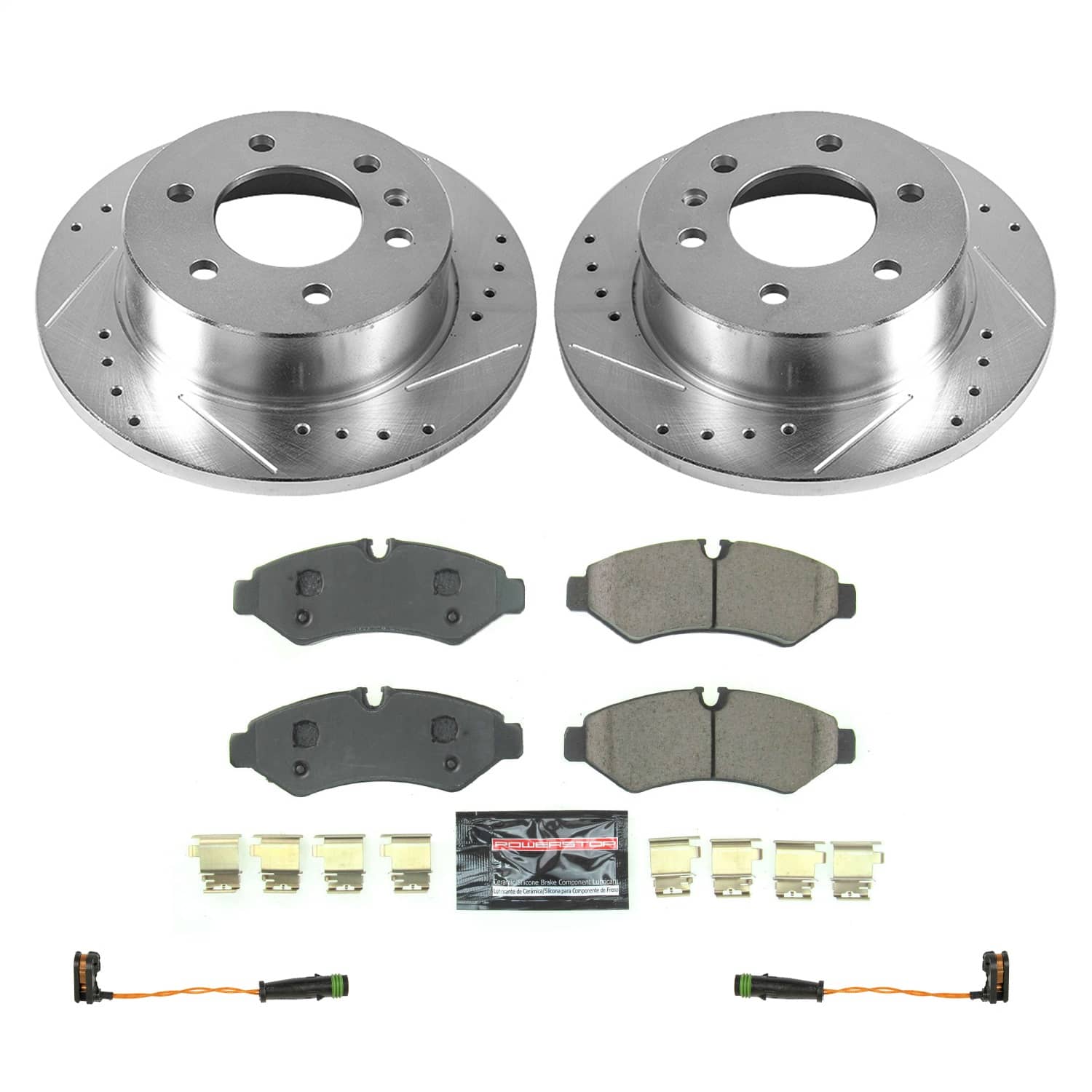 Power Stop - K8649 - Rear - Disc Brake Pad and Rotor Kit