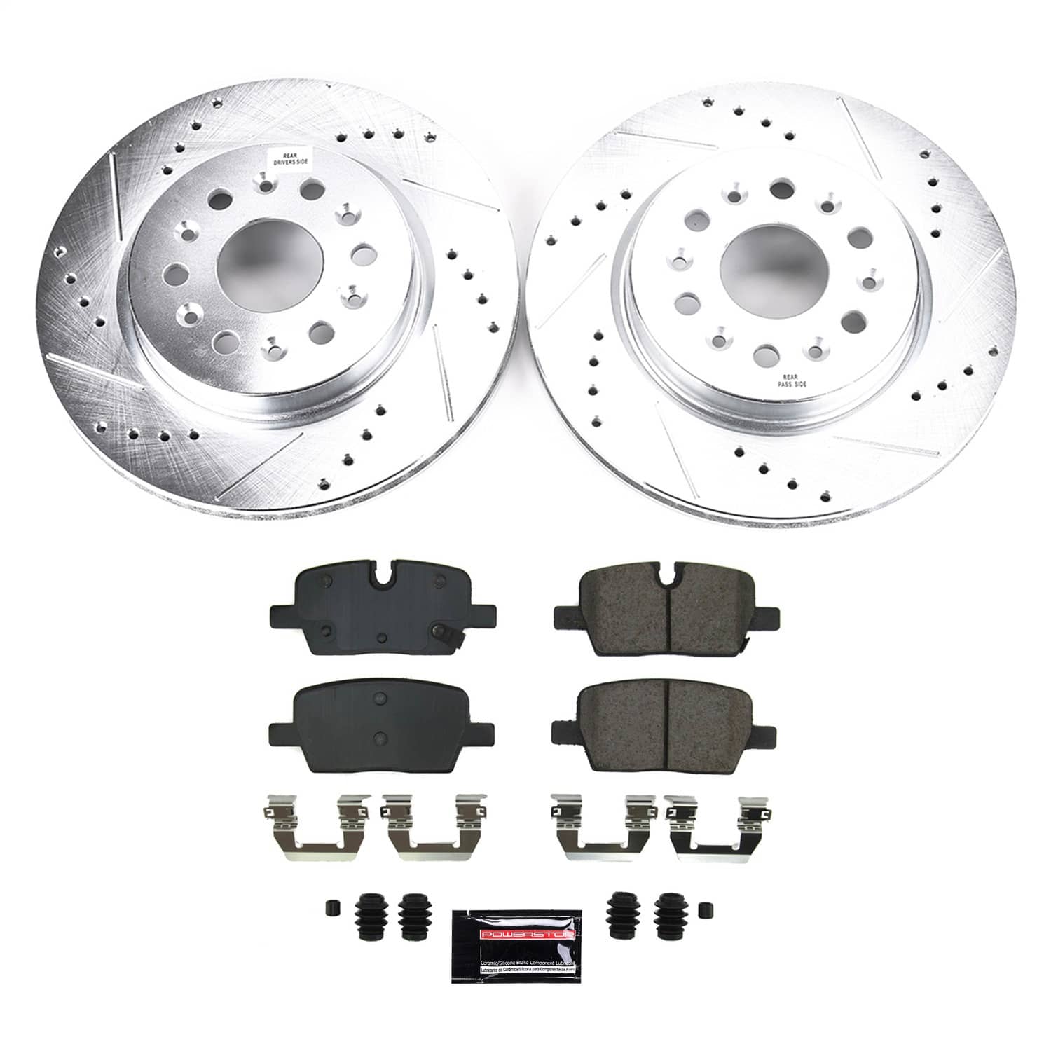 Power Stop - K8683 - Rear - Disc Brake Pad and Rotor Kit