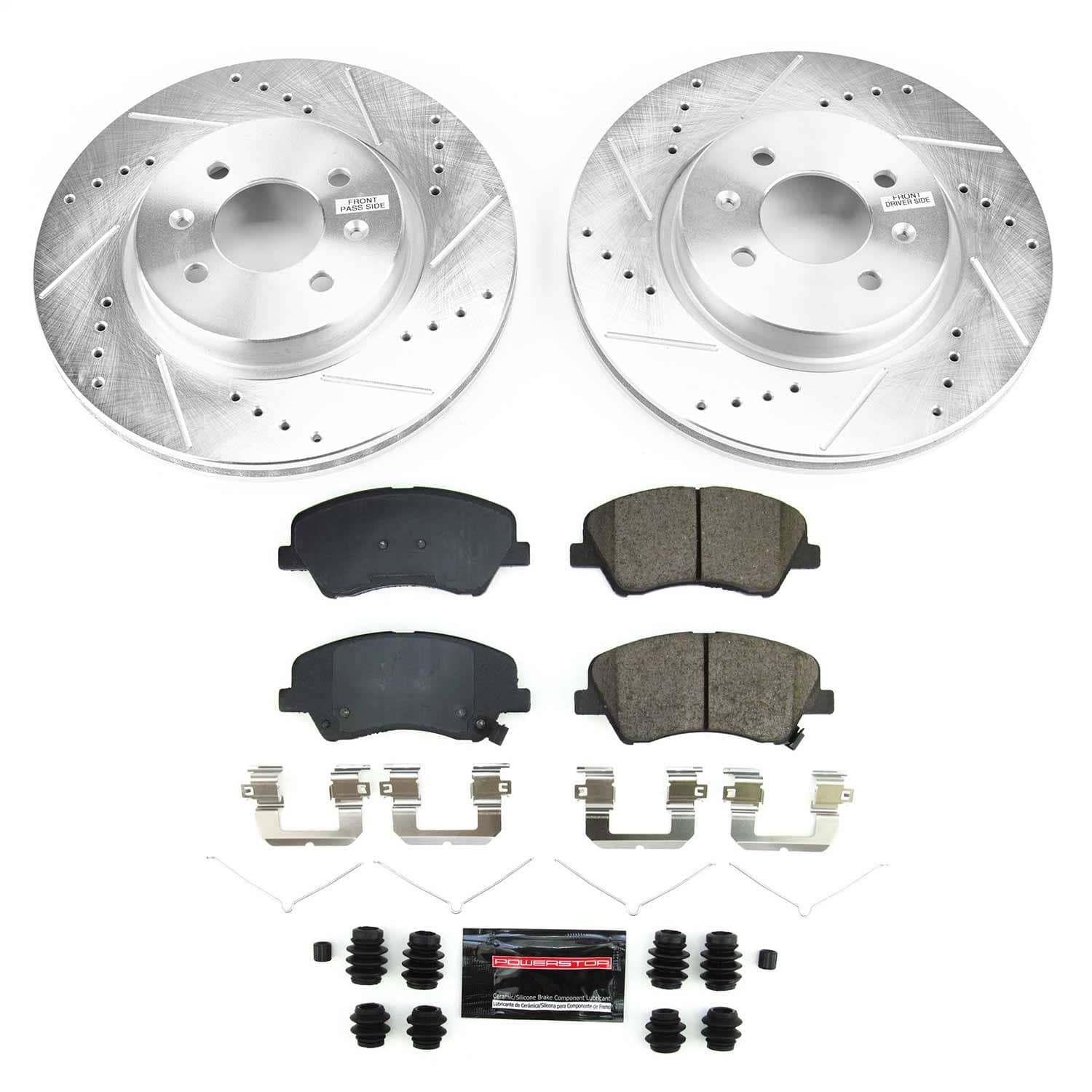 Power Stop - K8699 - Front - Disc Brake Pad and Rotor Kit
