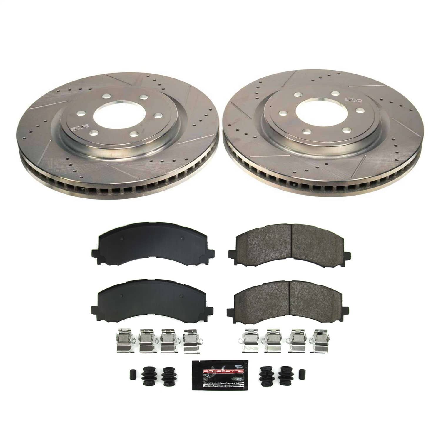 Power Stop - K8744 - Front - Disc Brake Pad and Rotor Kit