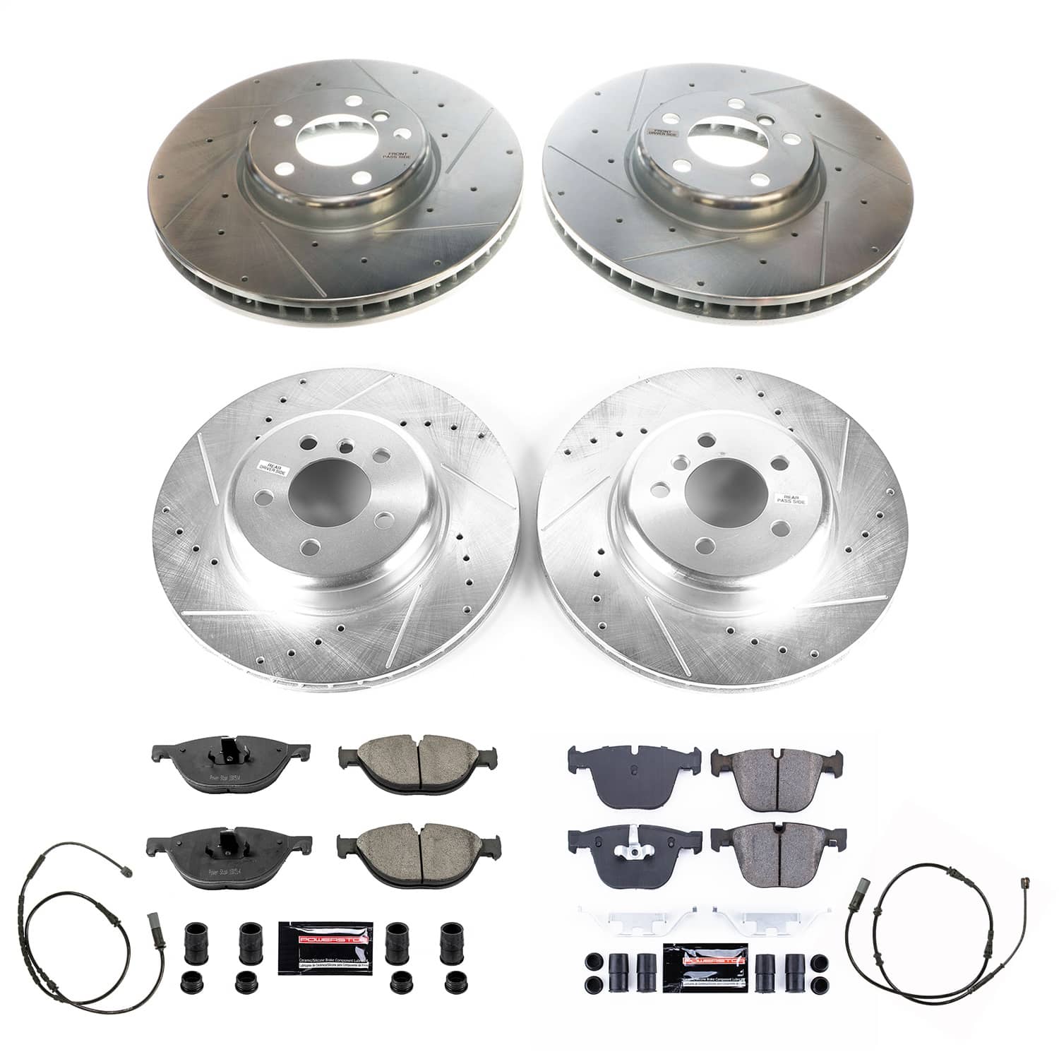 Power Stop - K8849 - Front and Rear - Disc Brake Pad and Rotor Kit