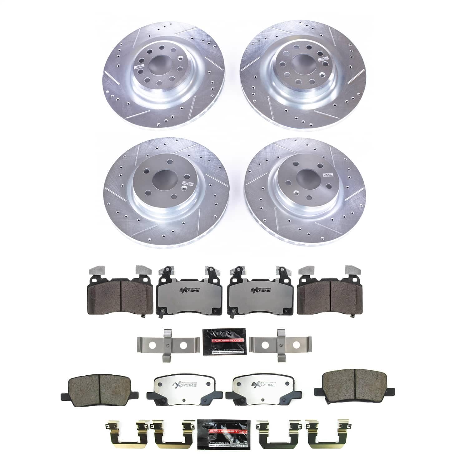 Power Stop - K8858-26 - Front and Rear - Disc Brake Pad and Rotor Kit