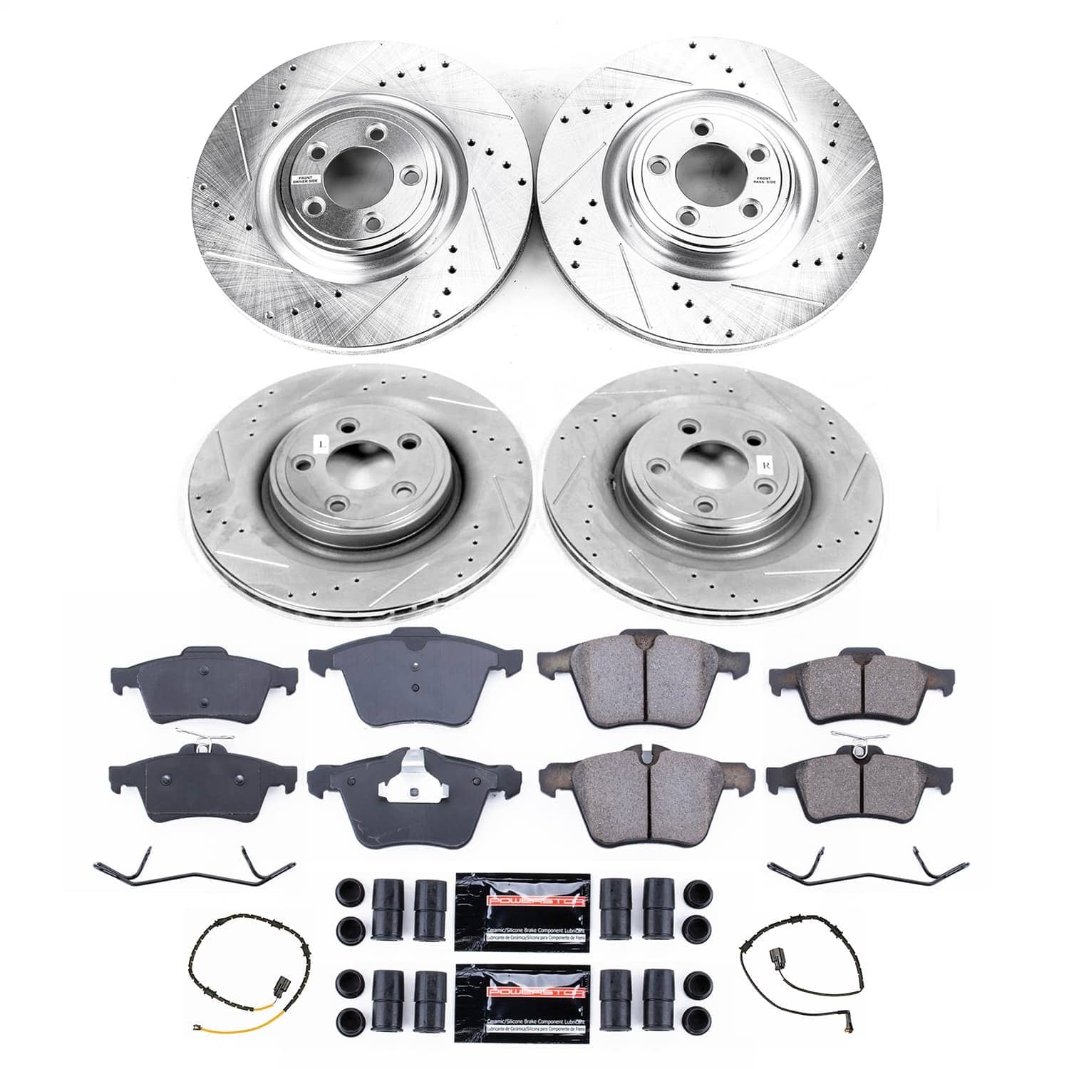 Power Stop - K8891 - Front and Rear - Disc Brake Pad and Rotor Kit