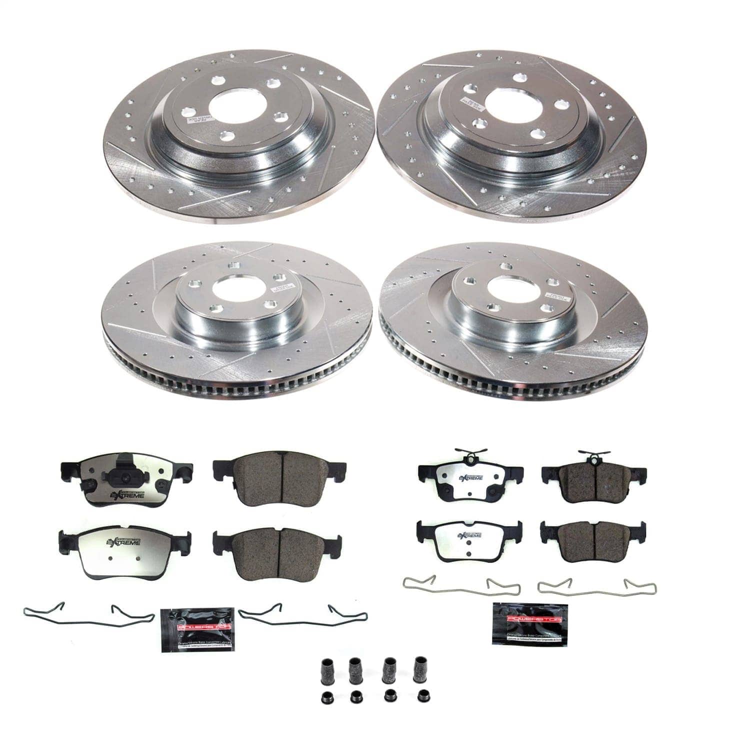 Power Stop - K8940-36 - Front and Rear - Disc Brake Pad and Rotor Kit