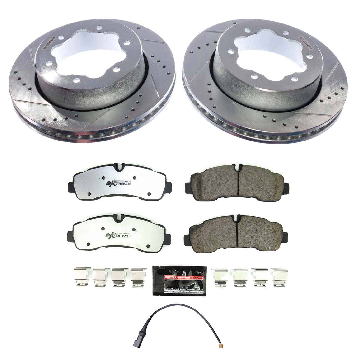 Power Stop - K8981-36 - Rear - Disc Brake Pad and Rotor Kit
