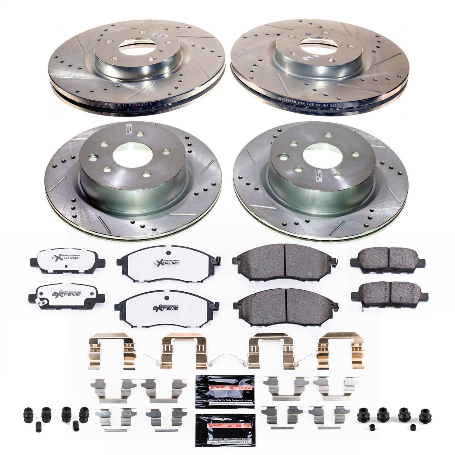 Power Stop - K9065-26 - Front and Rear - Disc Brake Pad and Rotor Kit