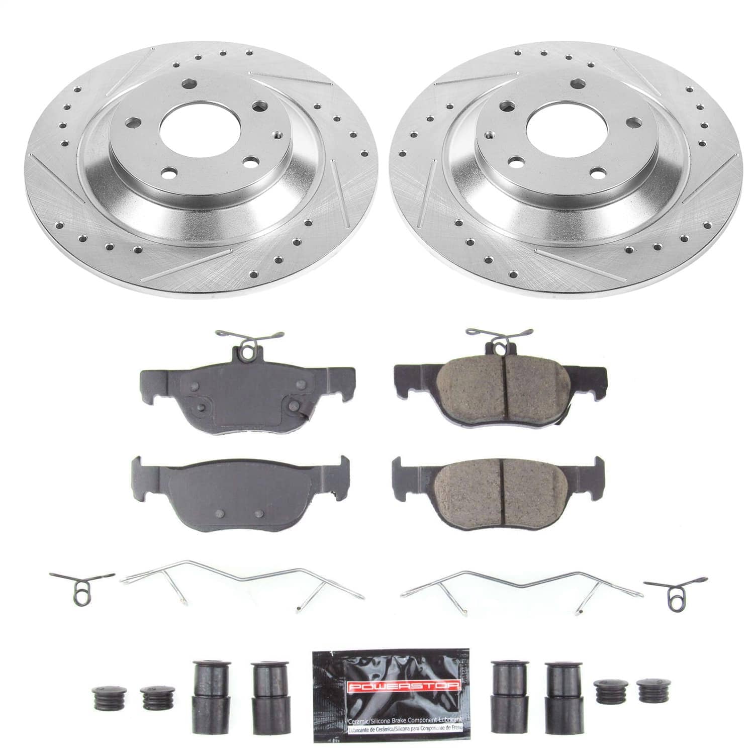 Power Stop - K9136 - Rear - Disc Brake Pad and Rotor Kit