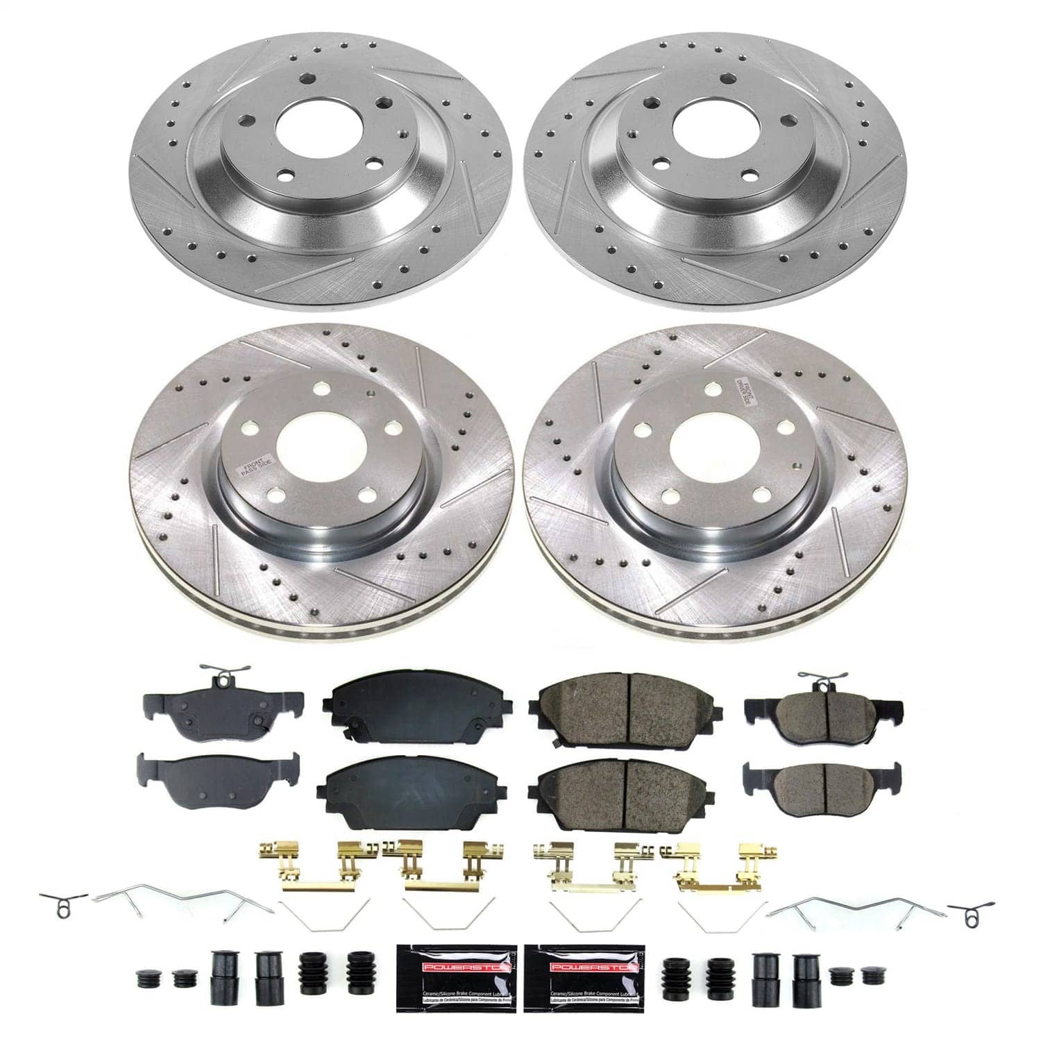 Power Stop - K9137 - Front and Rear - Disc Brake Pad and Rotor Kit