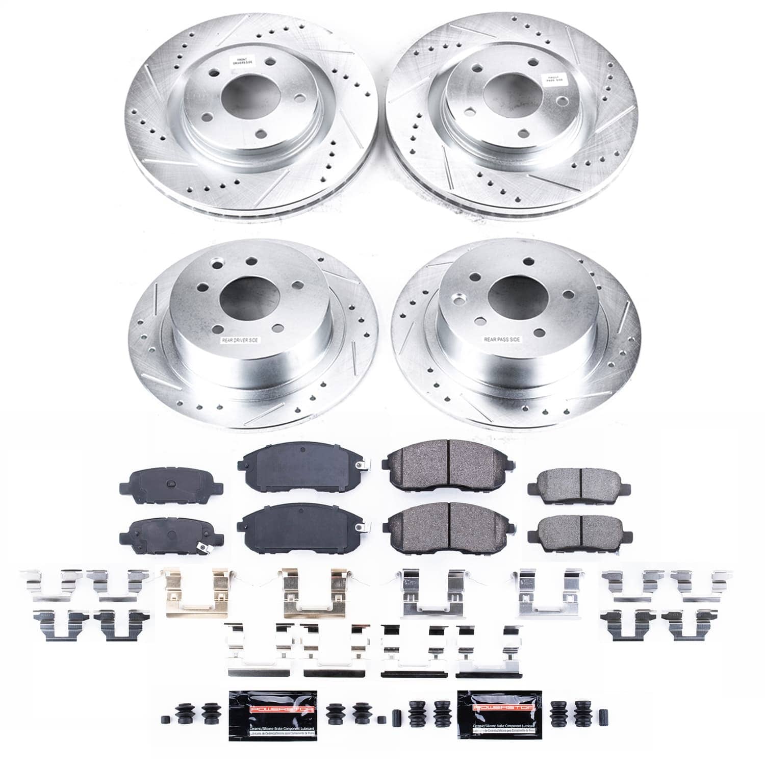 Power Stop - K9141 - Front and Rear - Disc Brake Pad and Rotor Kit