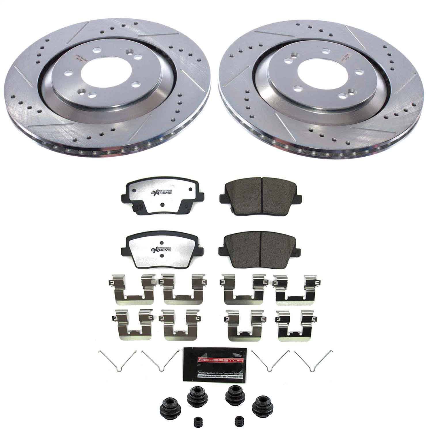 Power Stop - K9222-26 - Rear - Disc Brake Caliper Set
