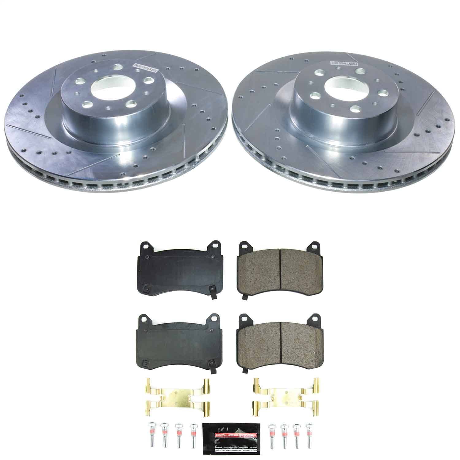 Power Stop - K9253 - Front - Disc Brake Pad and Rotor Kit
