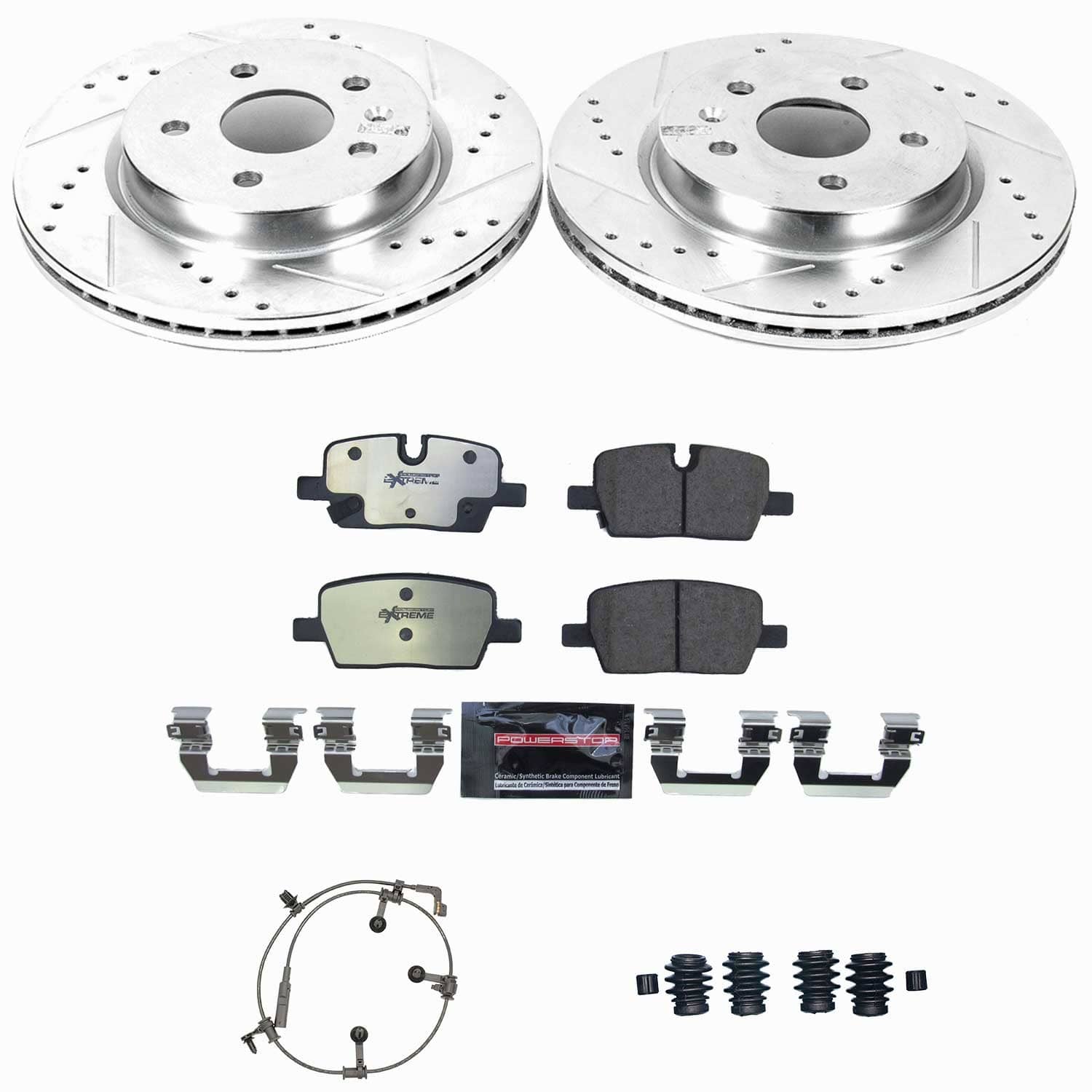 Power Stop - K9300-36 - Rear - Disc Brake Pad and Rotor Kit