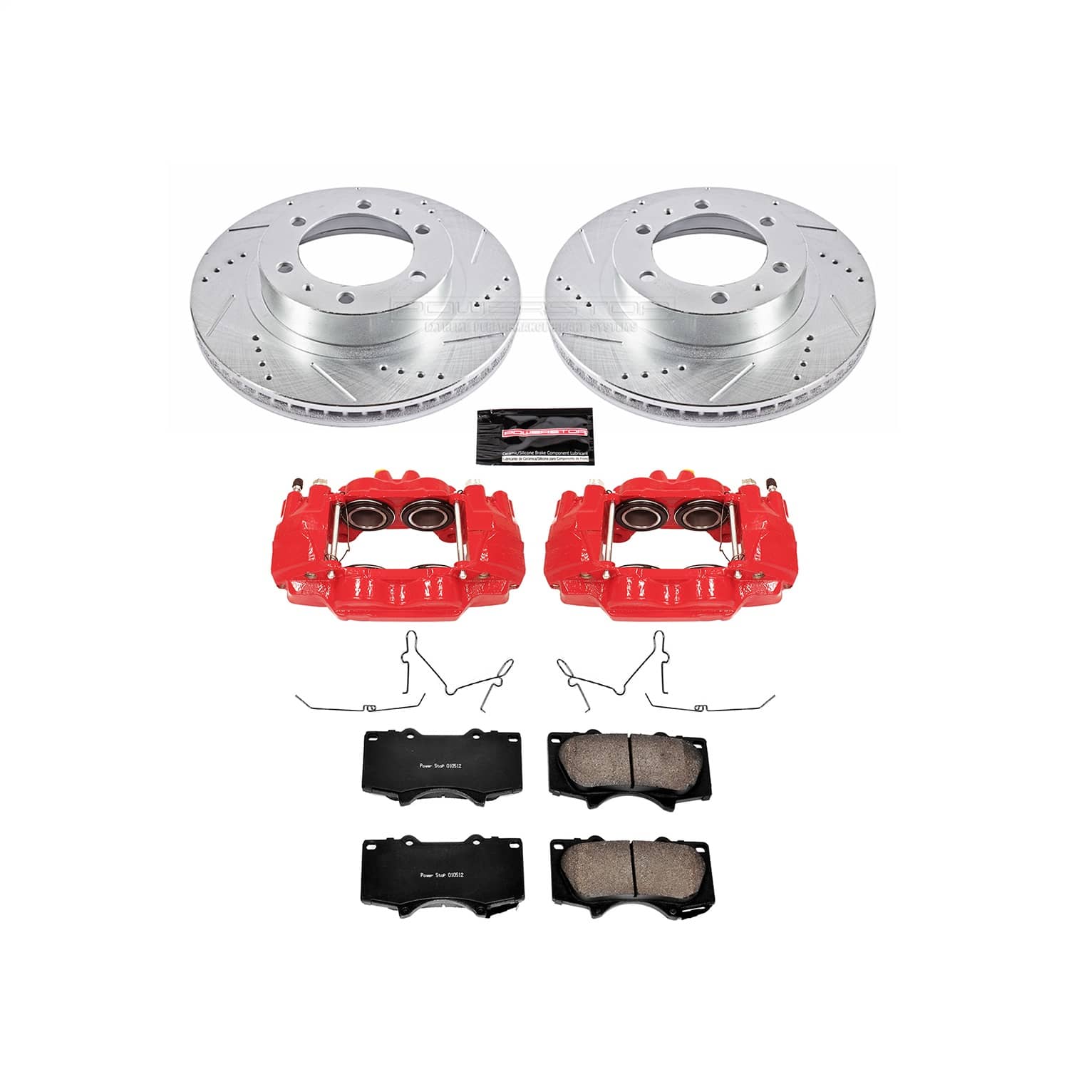 Power Stop - KC137 - Front - Disc Brake Pad/Caliper and Rotor Kit