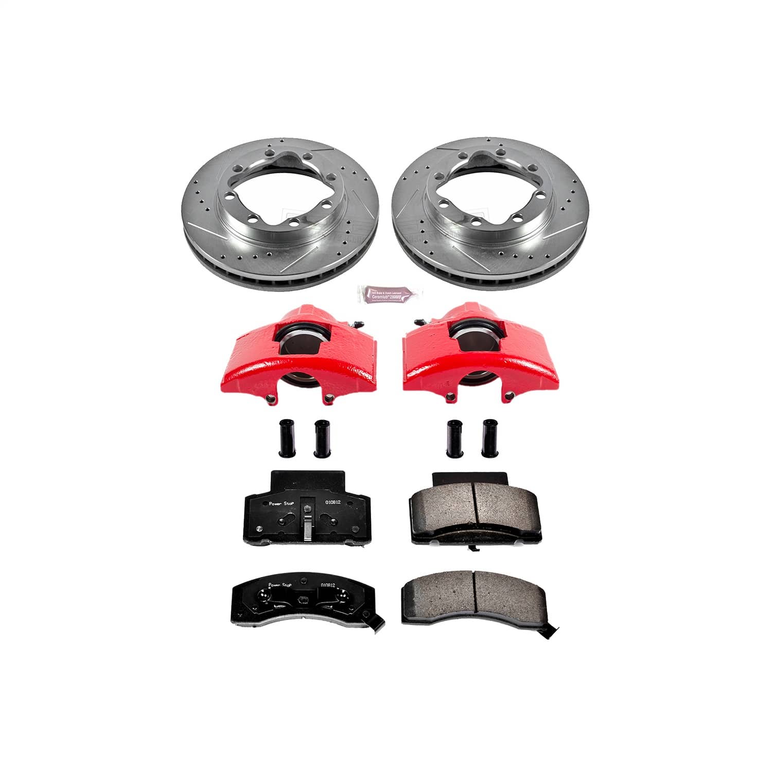 Power Stop - KC1992 - Front - Disc Brake Pad/Caliper and Rotor Kit