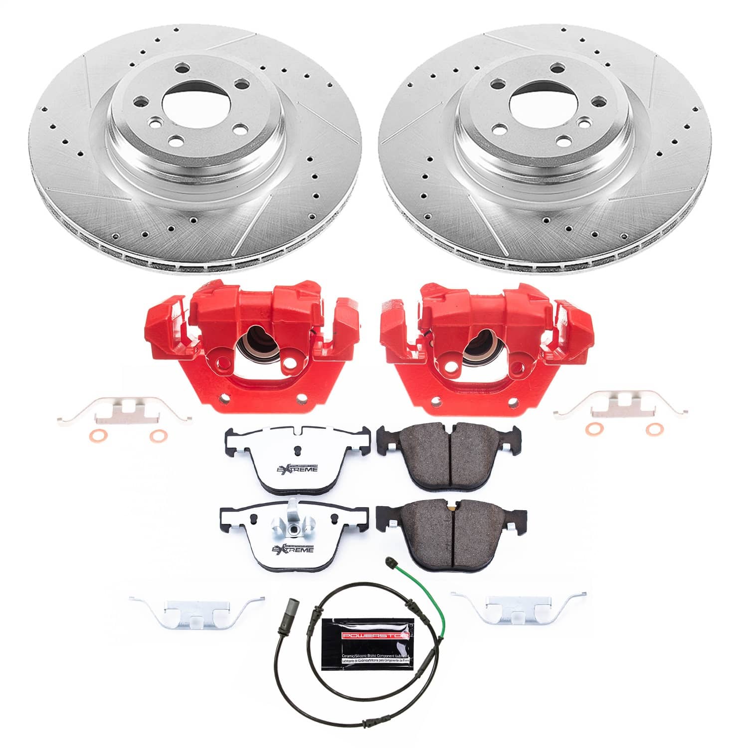 Power Stop - KC6416-26 - Rear - Disc Brake Pad/Caliper and Rotor Kit