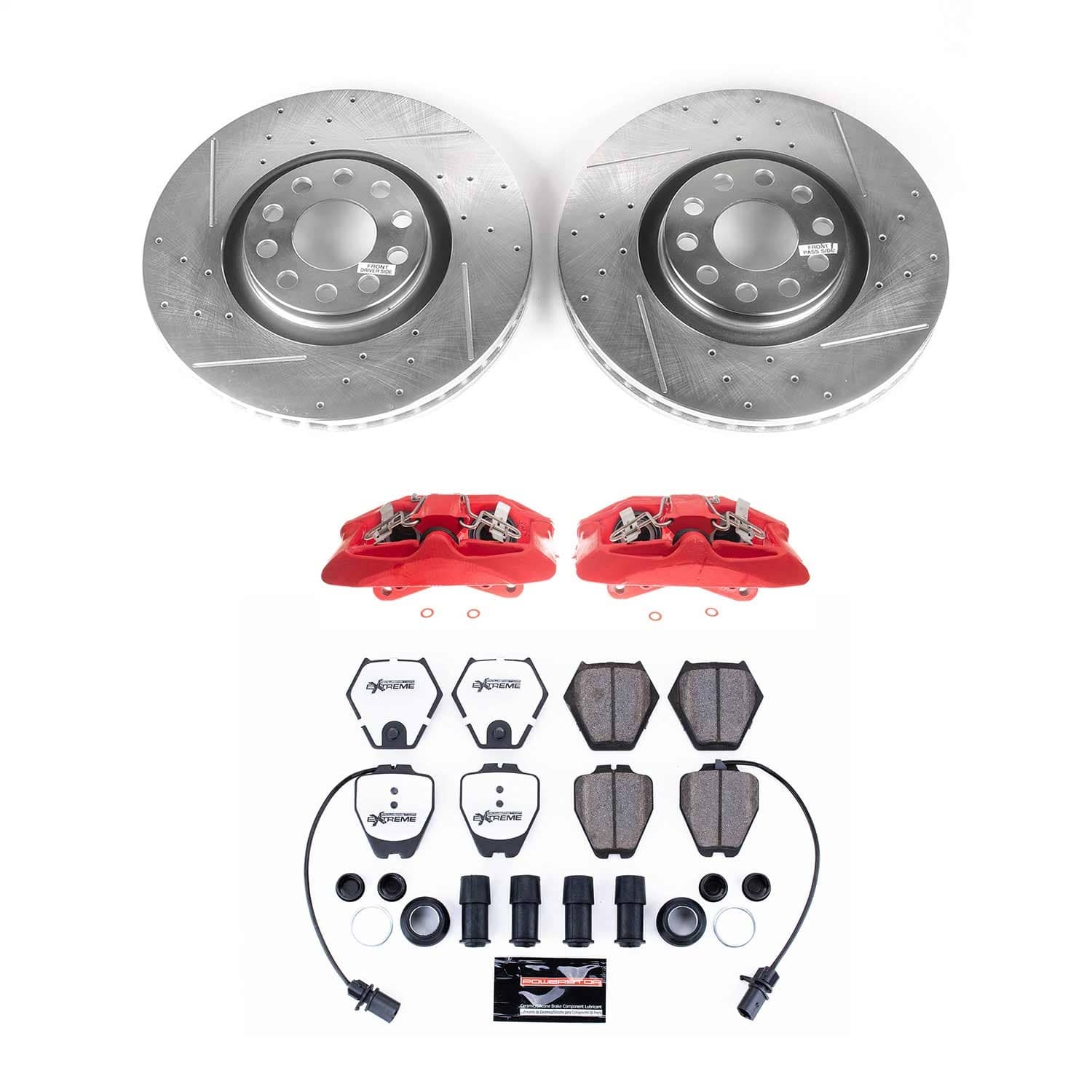Power Stop - KC886-26 - Front - Disc Brake Pad/Caliper and Rotor Kit
