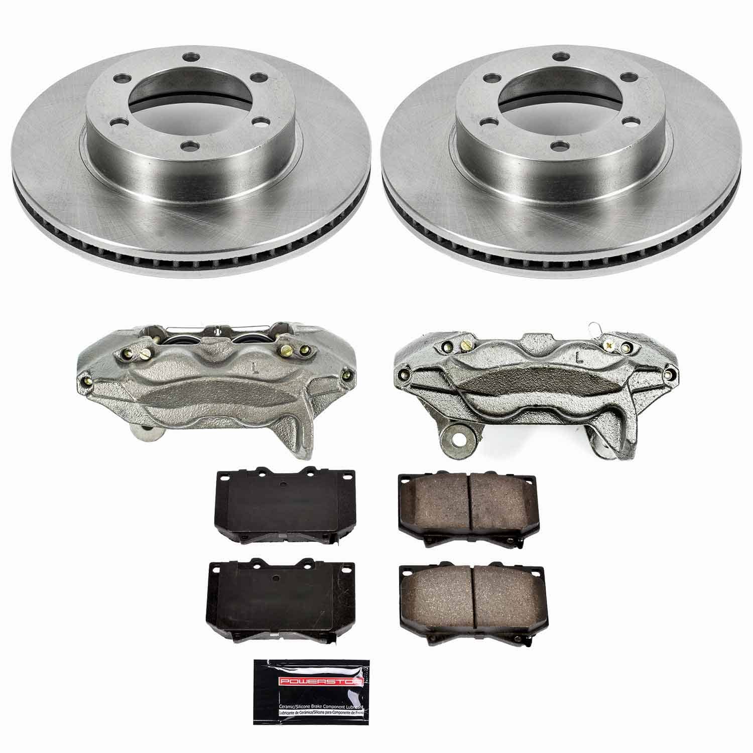 Power Stop - KCOE2323 - Front - Disc Brake Pad/Caliper and Rotor Kit