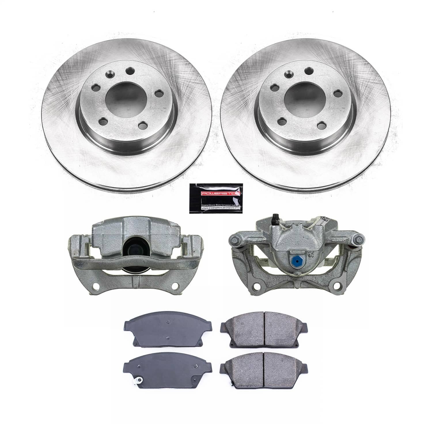 Power Stop - KCOE6386 - Front - Disc Brake Pad/Caliper and Rotor Kit