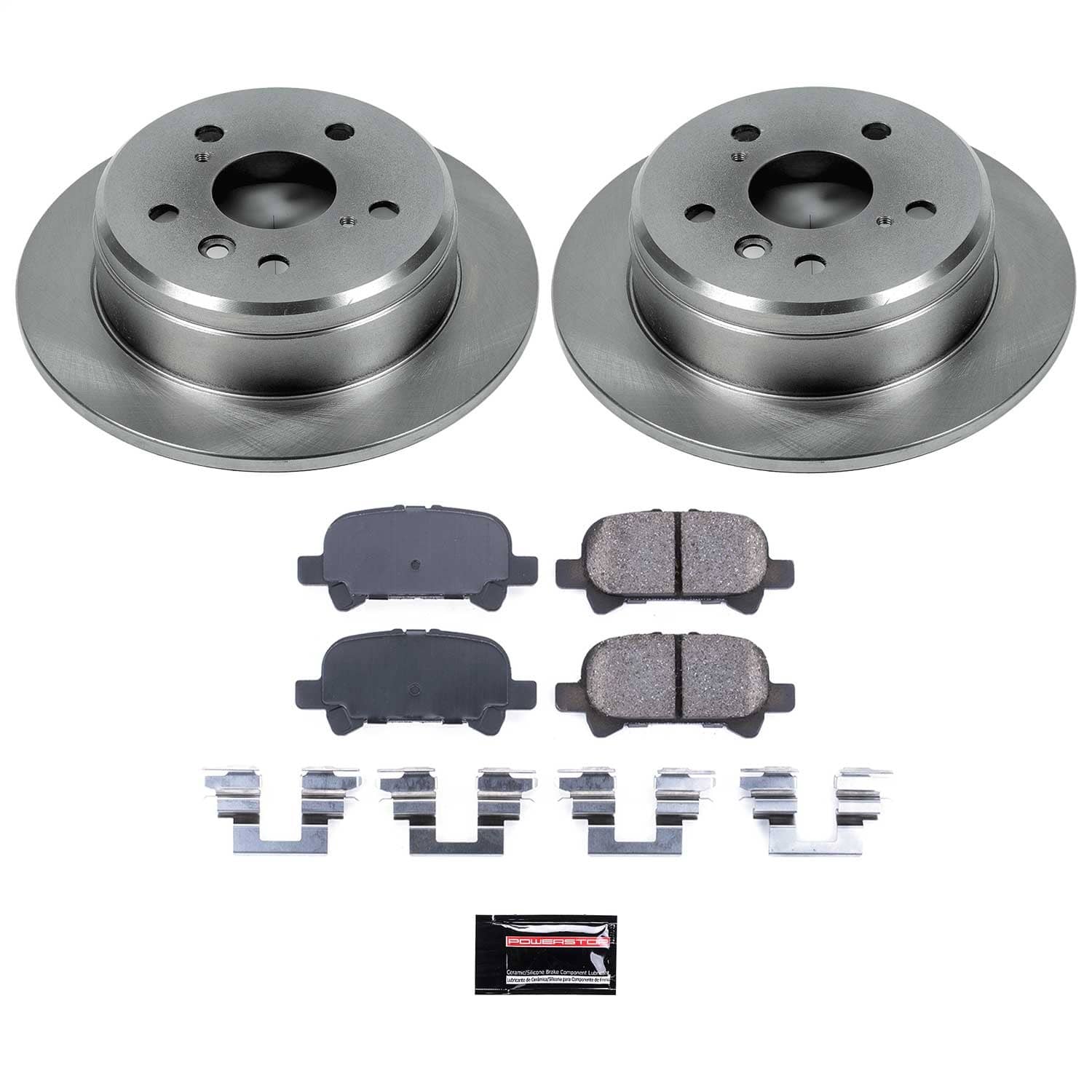Power Stop - KOE1083 - Rear - Disc Brake Pad and Rotor Kit