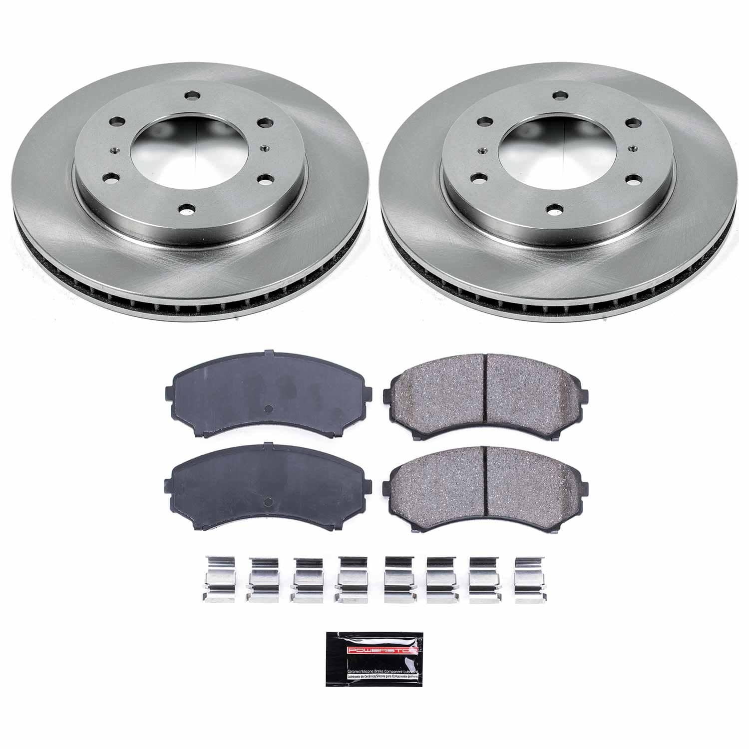 Power Stop - KOE148 - Front - Disc Brake Pad and Rotor Kit