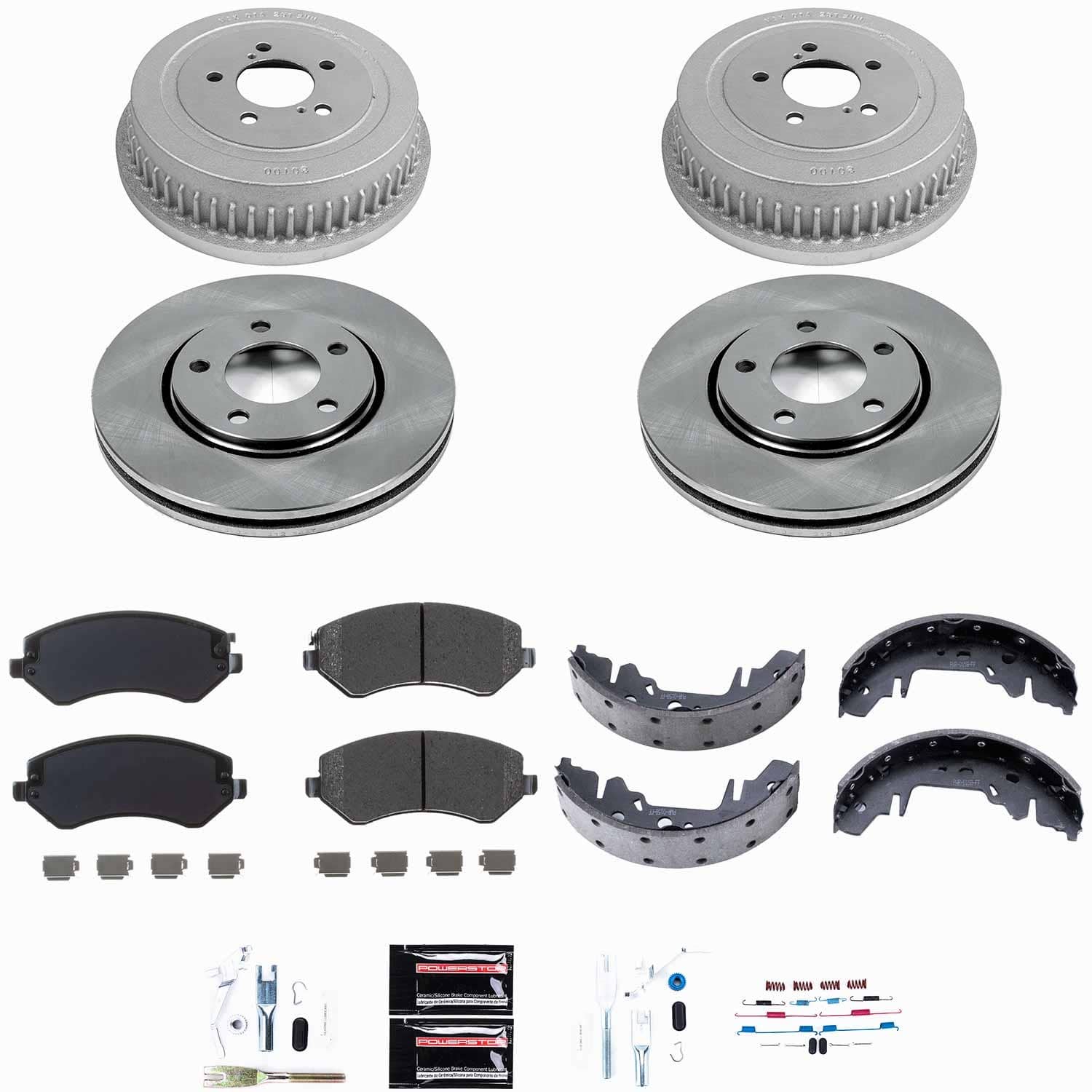 Power Stop - KOE15013DK - Complete Vehicle Disc/Drum Brake Kit