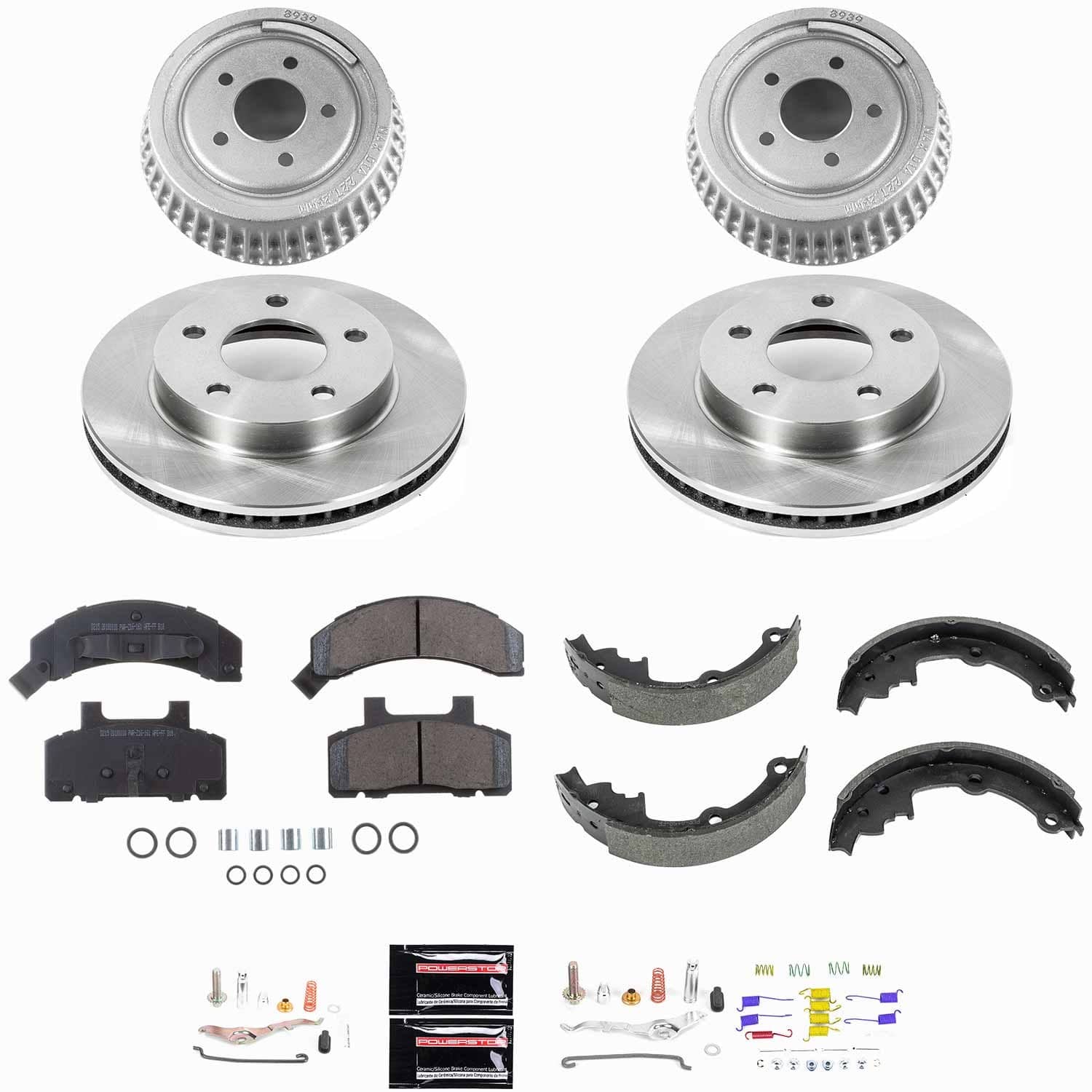 Power Stop - KOE15080DK - Complete Vehicle Disc/Drum Brake Kit