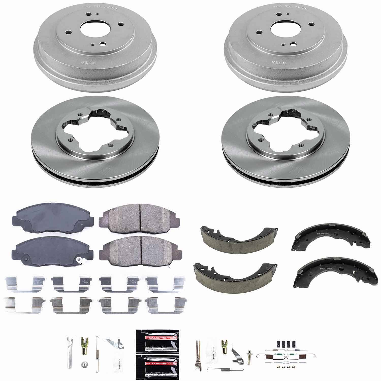 Power Stop - KOE15105DK - Complete Vehicle Disc/Drum Brake Kit