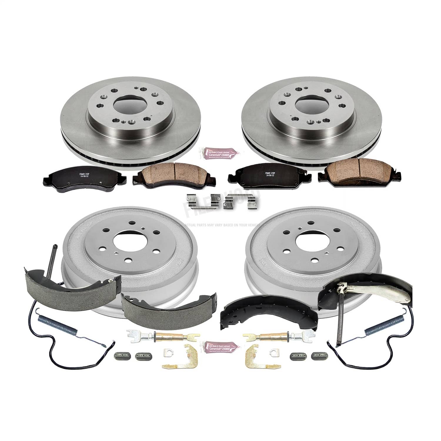 Power Stop - KOE15238DK - Complete Vehicle Disc/Drum Brake Kit