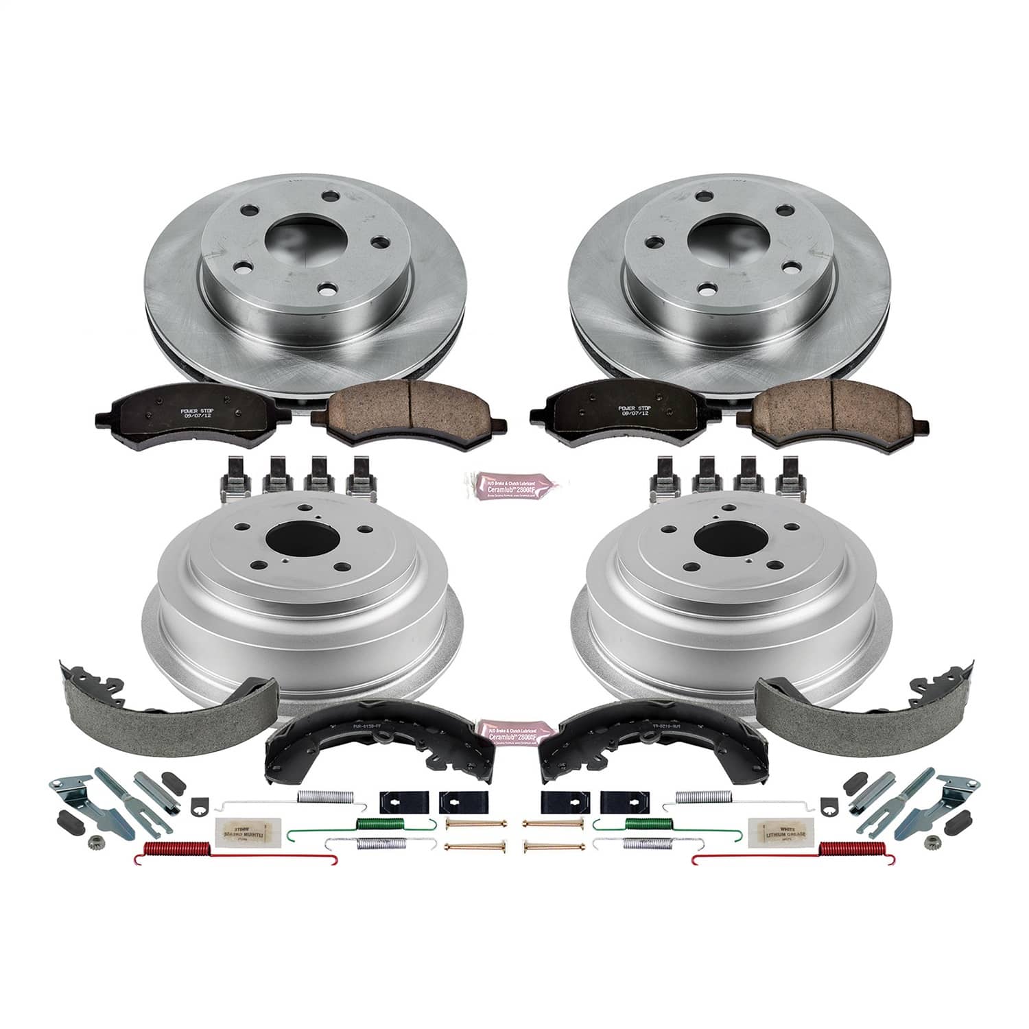 Power Stop - KOE15254DK - Complete Vehicle Disc/Drum Brake Kit