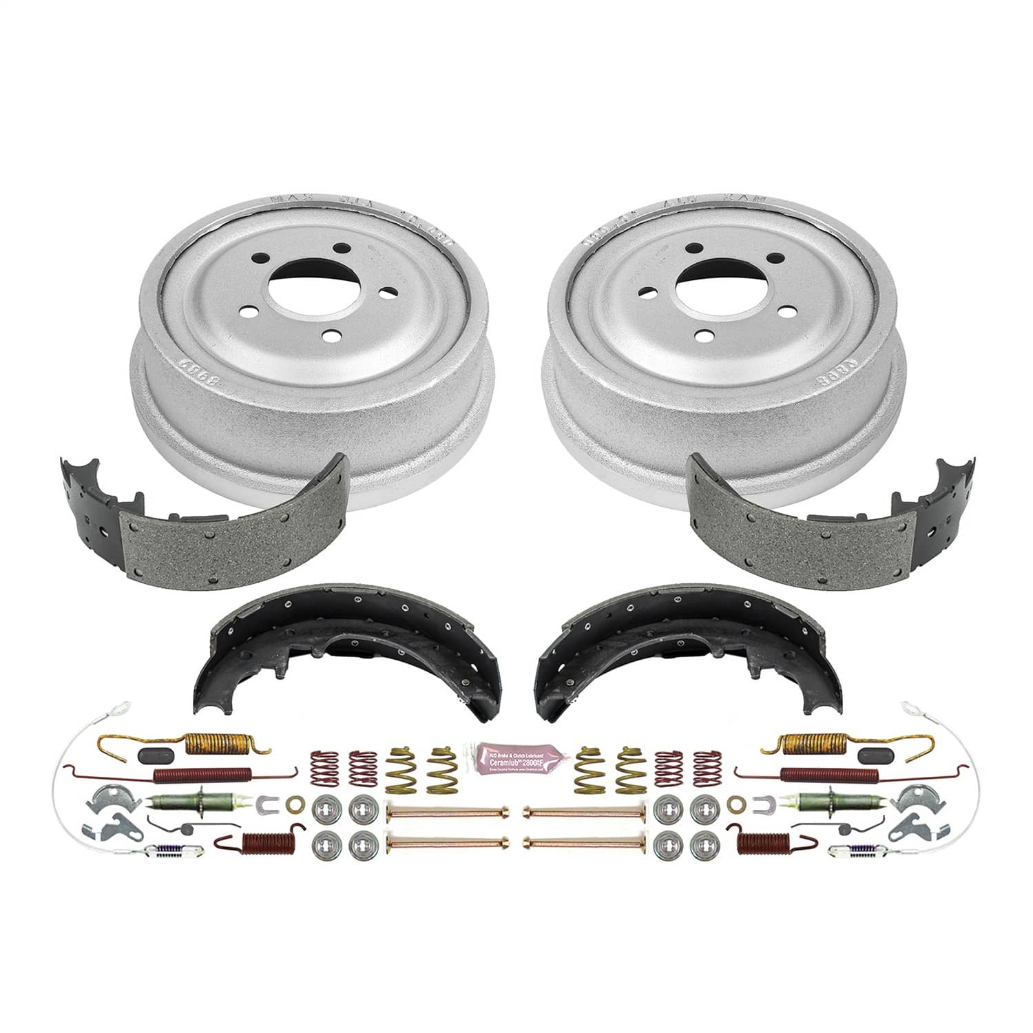 Power Stop - KOE15265DK - Rear - Drum Brake Shoe and Drum Kit