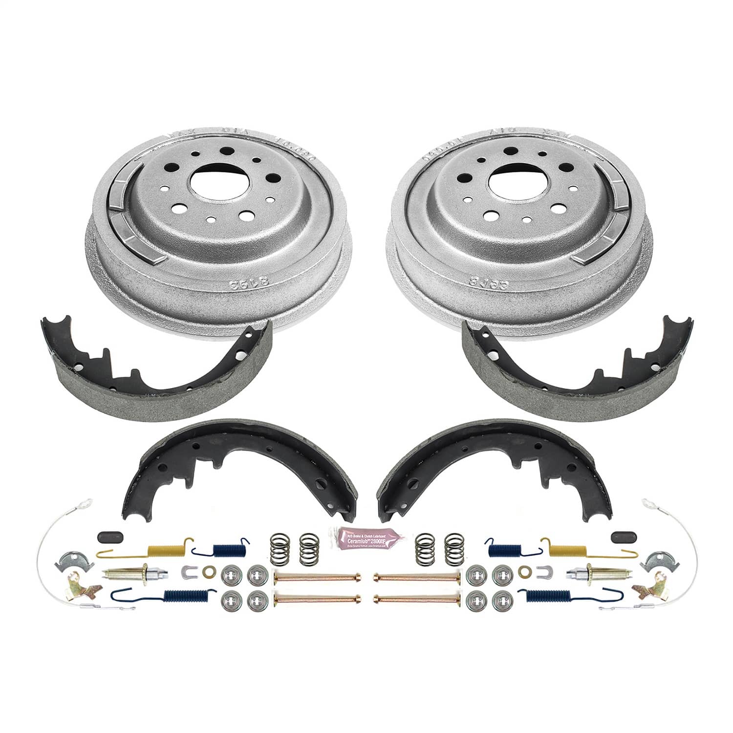 Power Stop - KOE15268DK - Rear - Drum Brake Shoe and Drum Kit