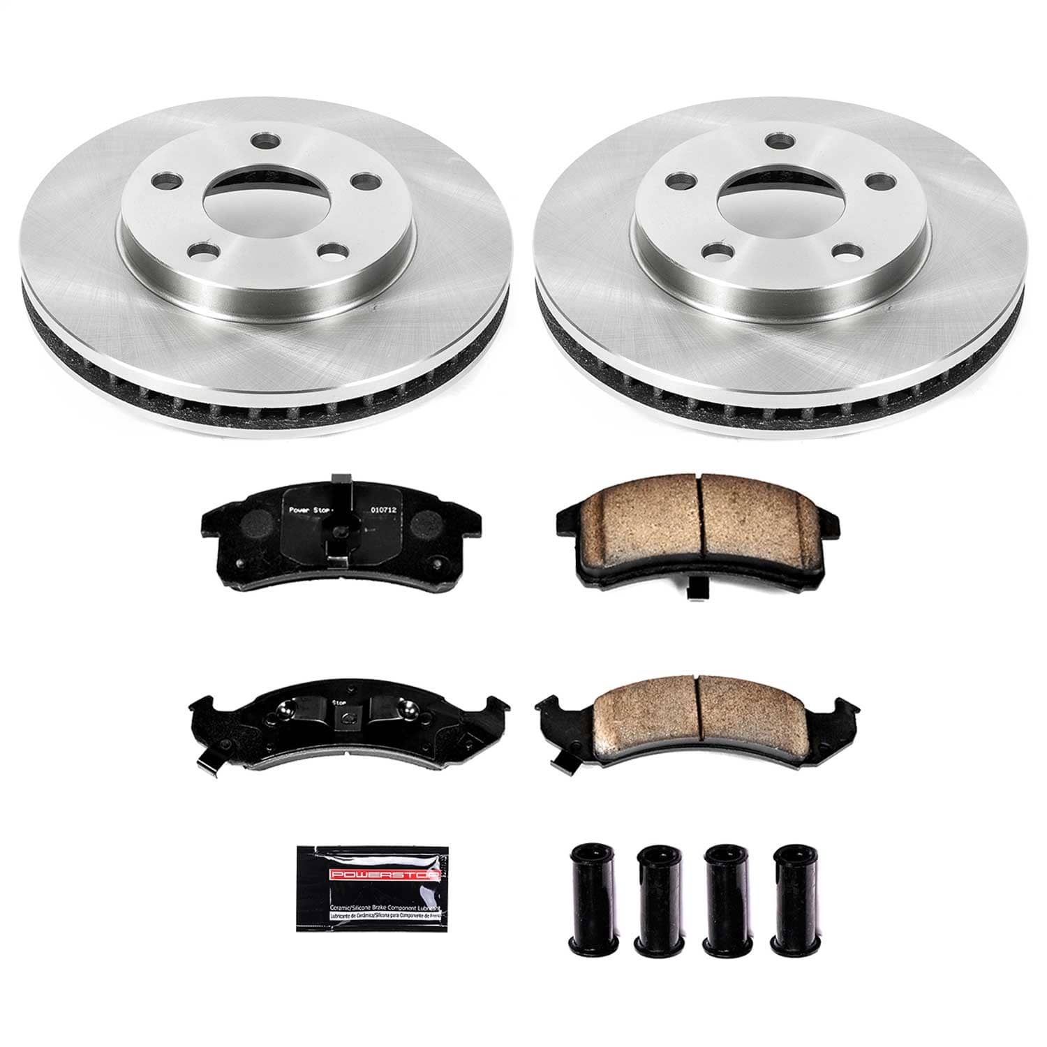 Power Stop - KOE1534 - Front - Disc Brake Pad and Rotor Kit