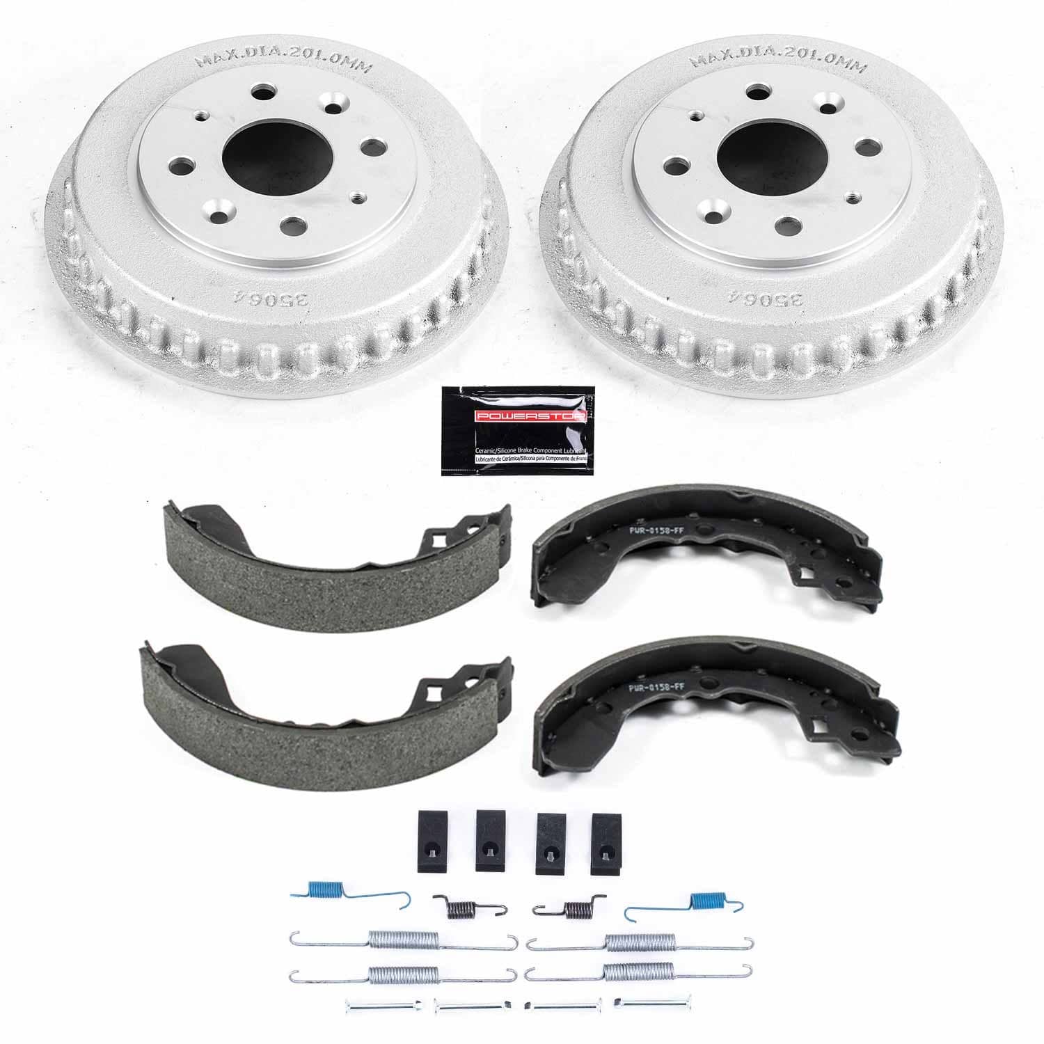 Power Stop - KOE15372DK - Rear - Drum Brake Shoe and Drum Kit