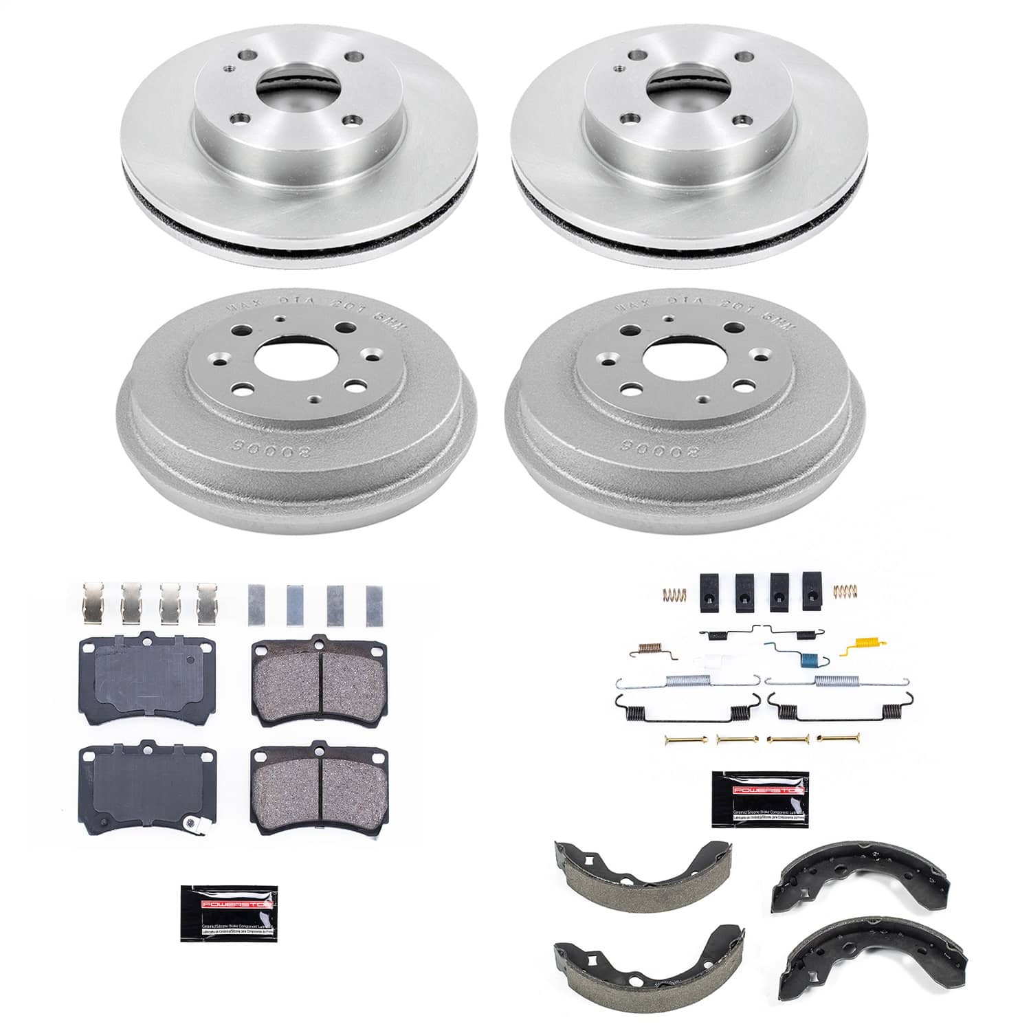 Power Stop - KOE15442DK - Complete Vehicle Disc/Drum Brake Kit