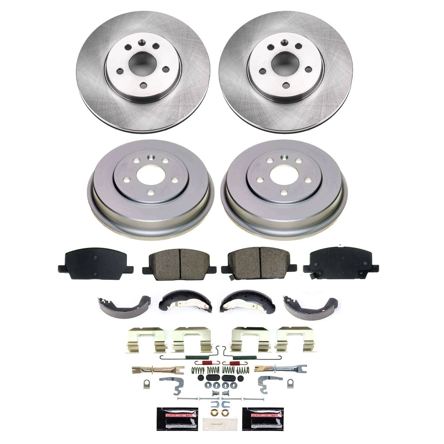 Power Stop - KOE15489DK - Complete Vehicle Disc/Drum Brake Kit