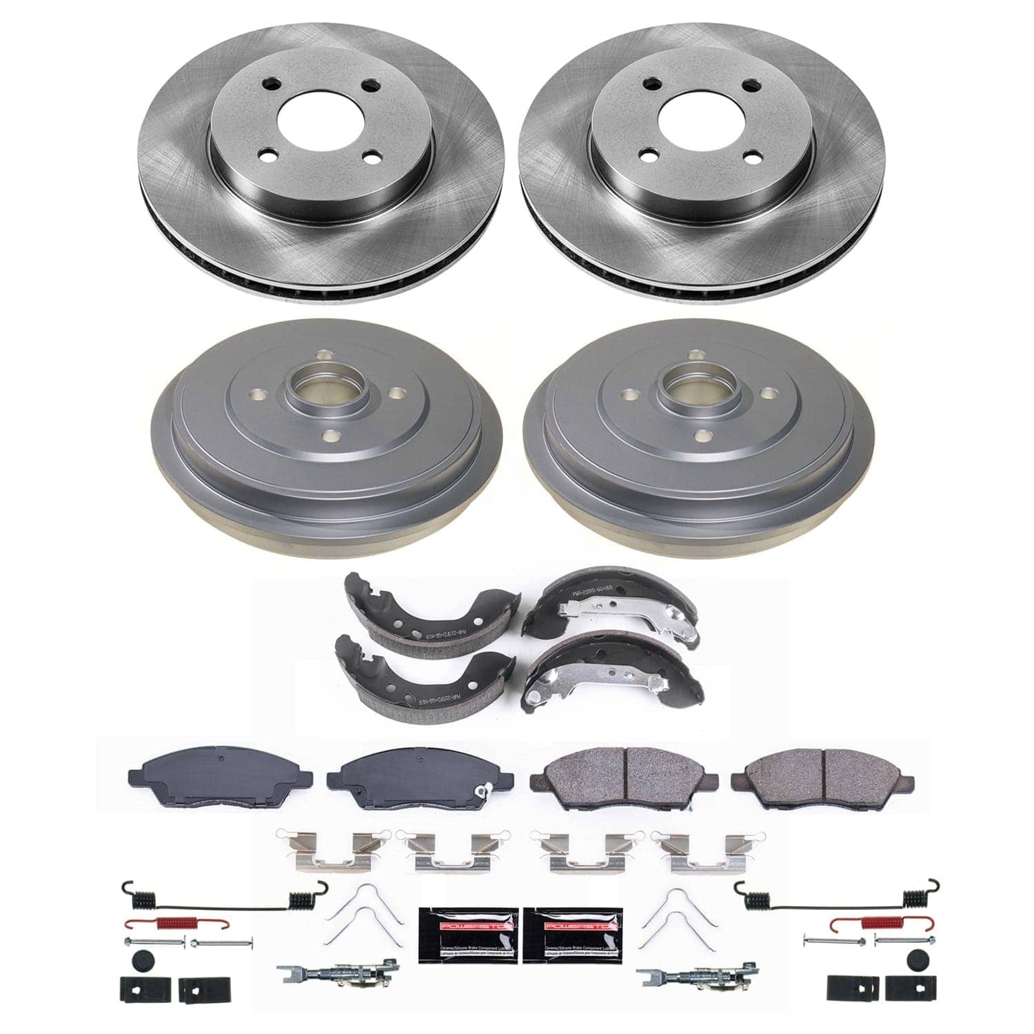 Power Stop - KOE15495DK - Complete Vehicle Disc/Drum Brake Kit