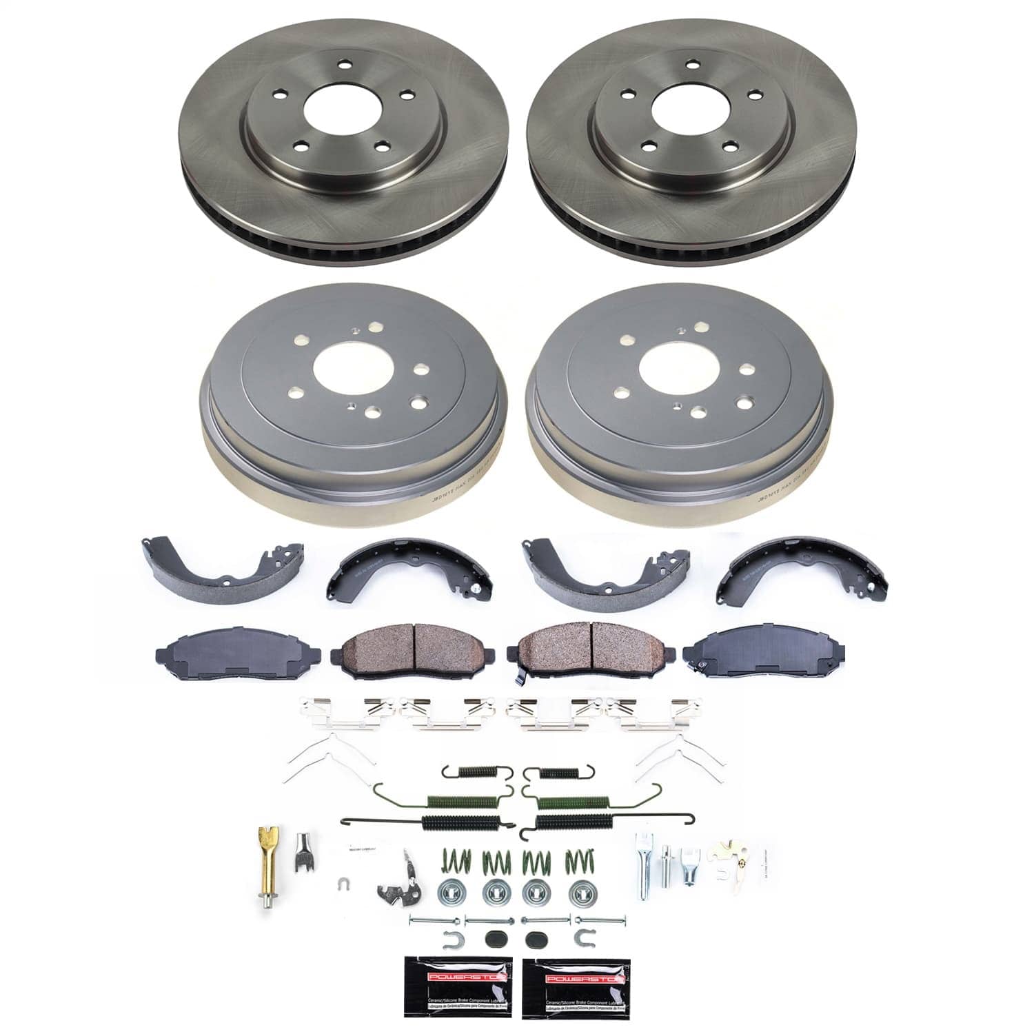 Power Stop - KOE15496DK - Complete Vehicle Disc/Drum Brake Kit