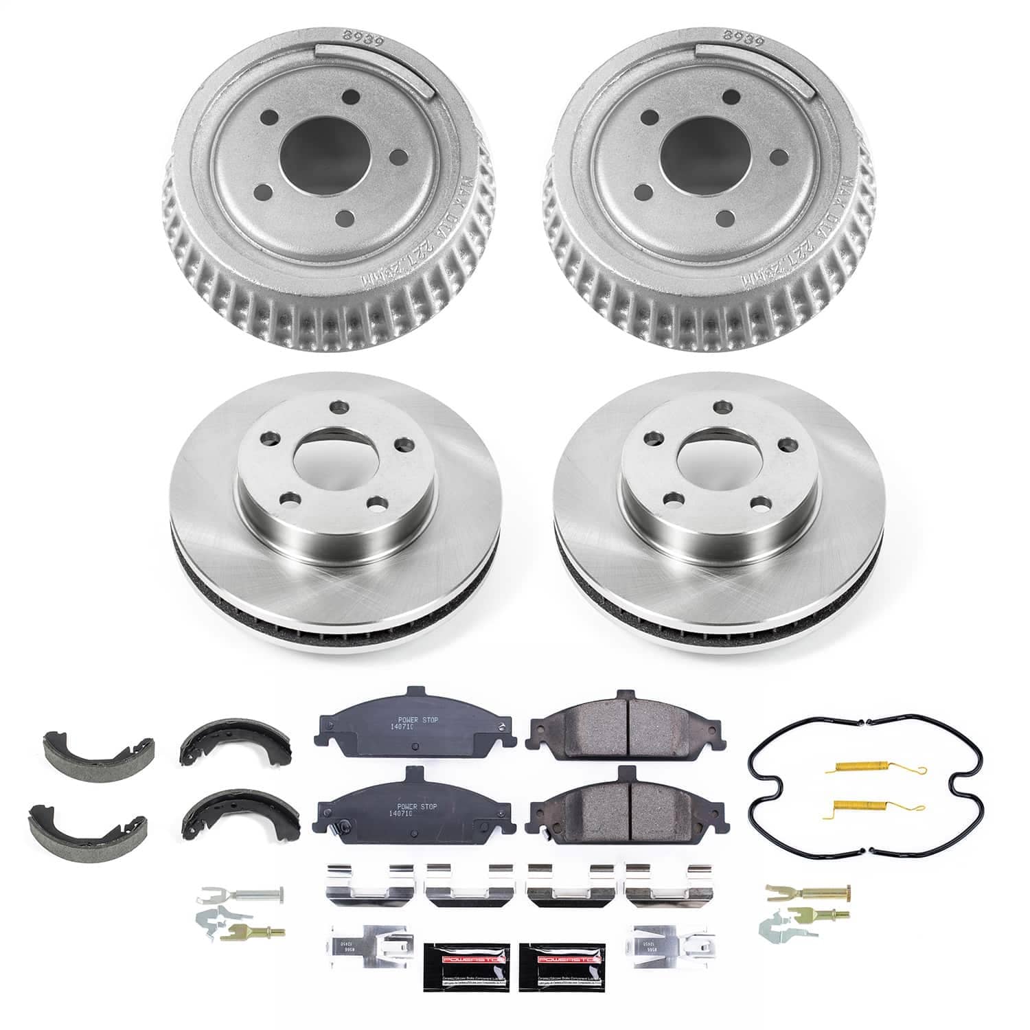 Power Stop - KOE15505DK - Complete Vehicle Disc/Drum Brake Kit