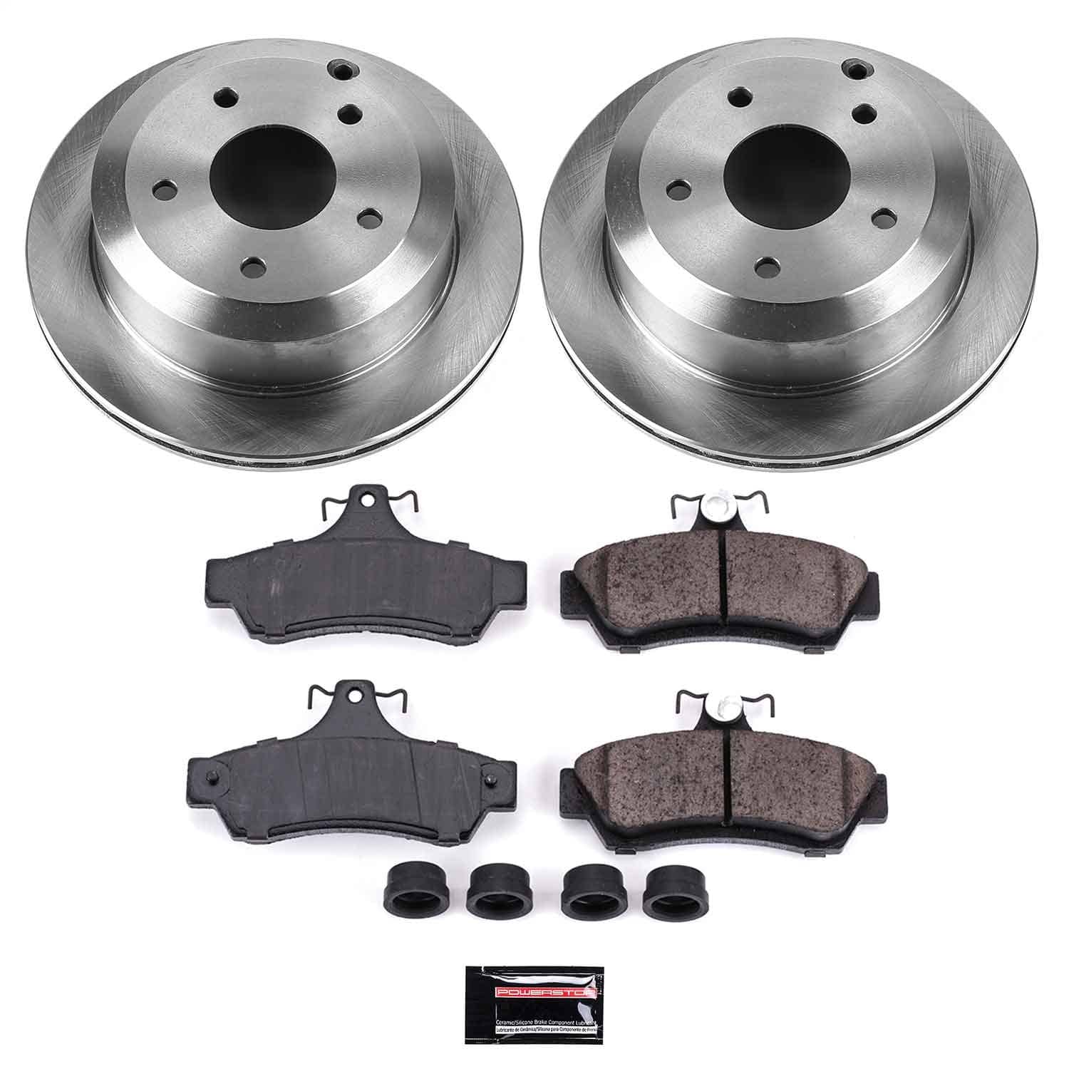 Power Stop - KOE1601 - Rear - Disc Brake Pad and Rotor Kit