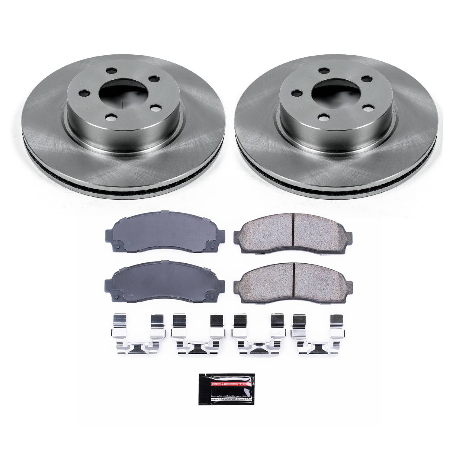 Power Stop - KOE1923 - Front - Disc Brake Pad and Rotor Kit